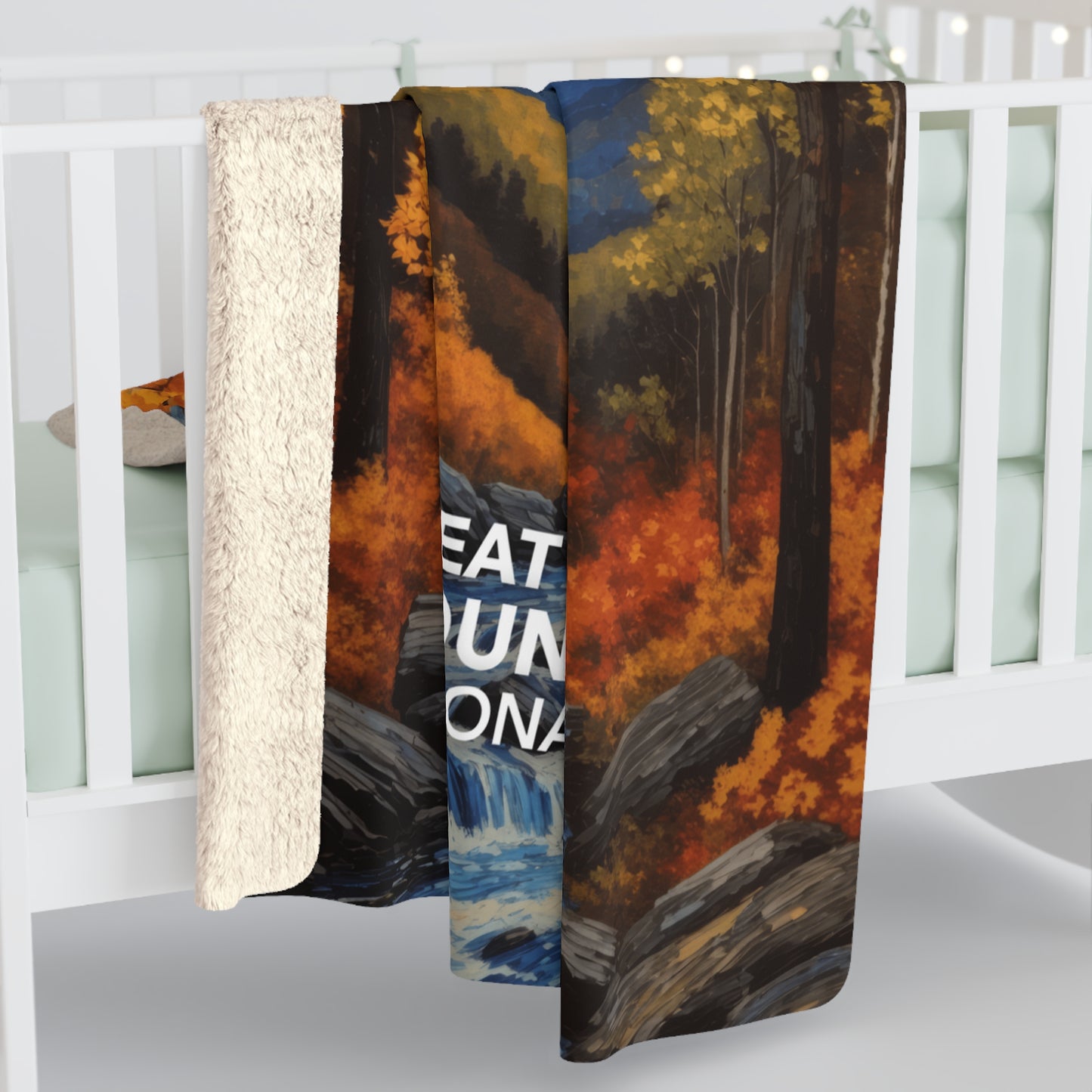Great Smoky Mountains National Park Sherpa Blanket - The Starry Night