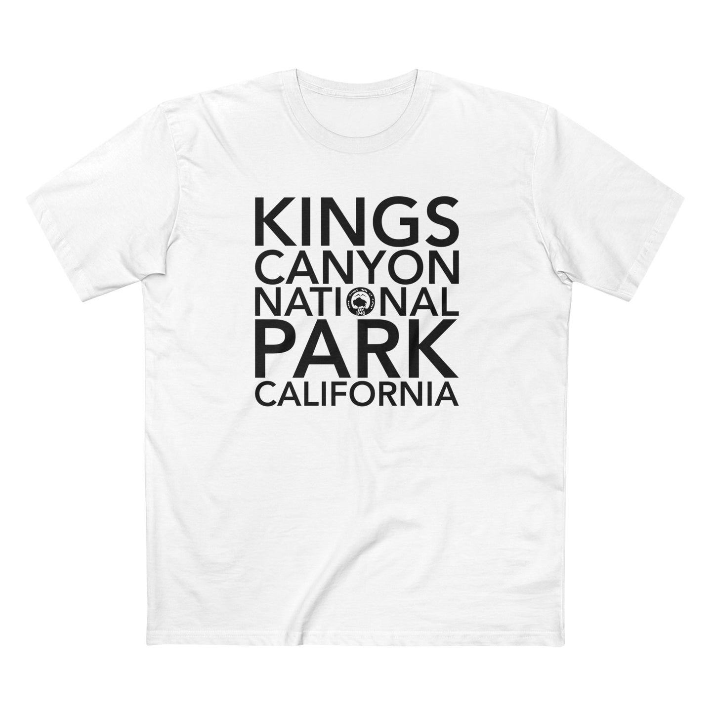 Kings Canyon National Park T-Shirt Block Text