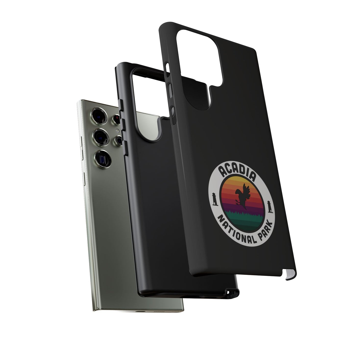 Acadia National Park Phone Case - Round Emblem Design