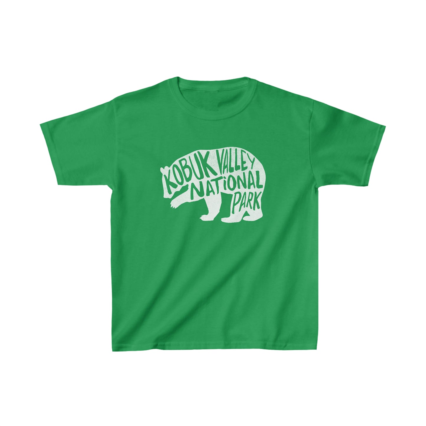 Kobuk Valley National Park Child T-Shirt - Grizzly Bear Chunky Text