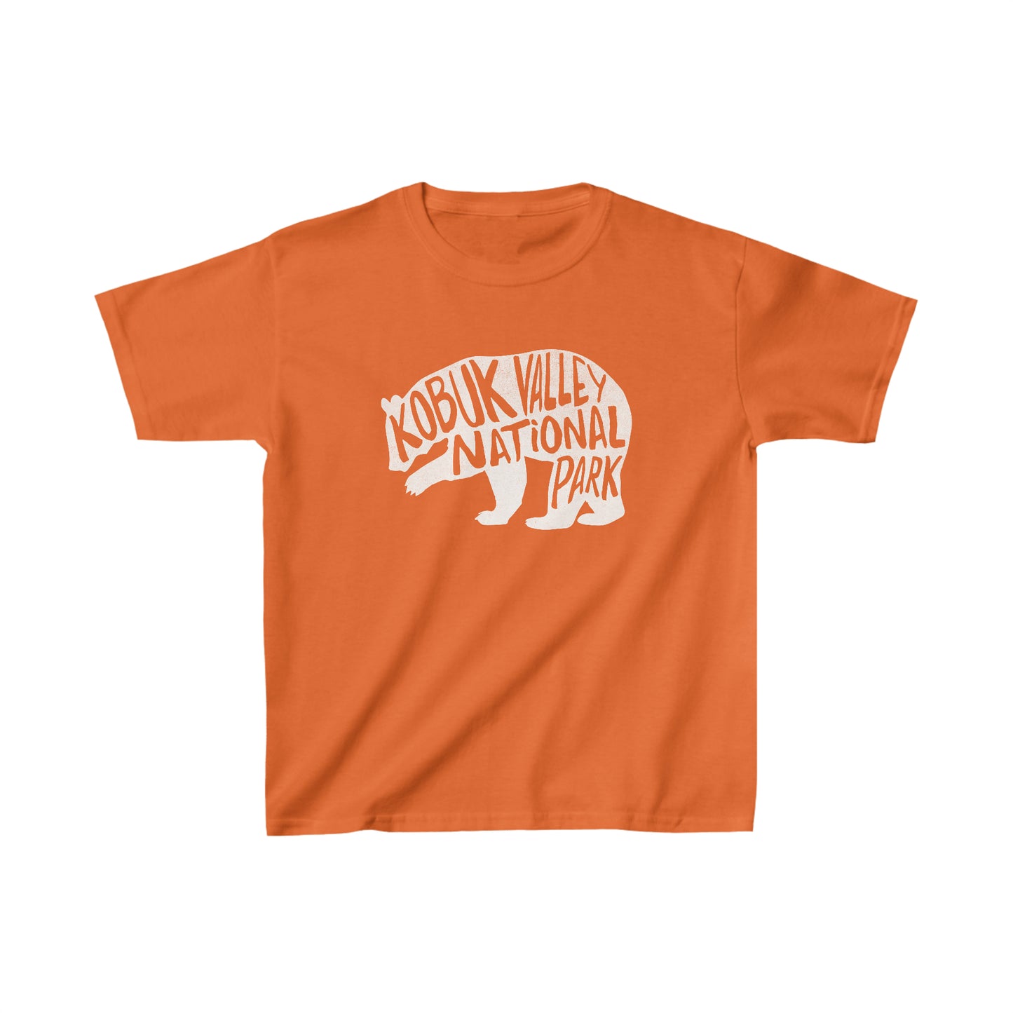 Kobuk Valley National Park Child T-Shirt - Grizzly Bear Chunky Text