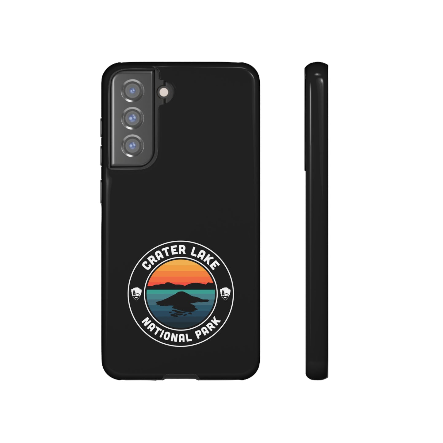 Crater Lake National Park Phone Case - Round Emblem Design