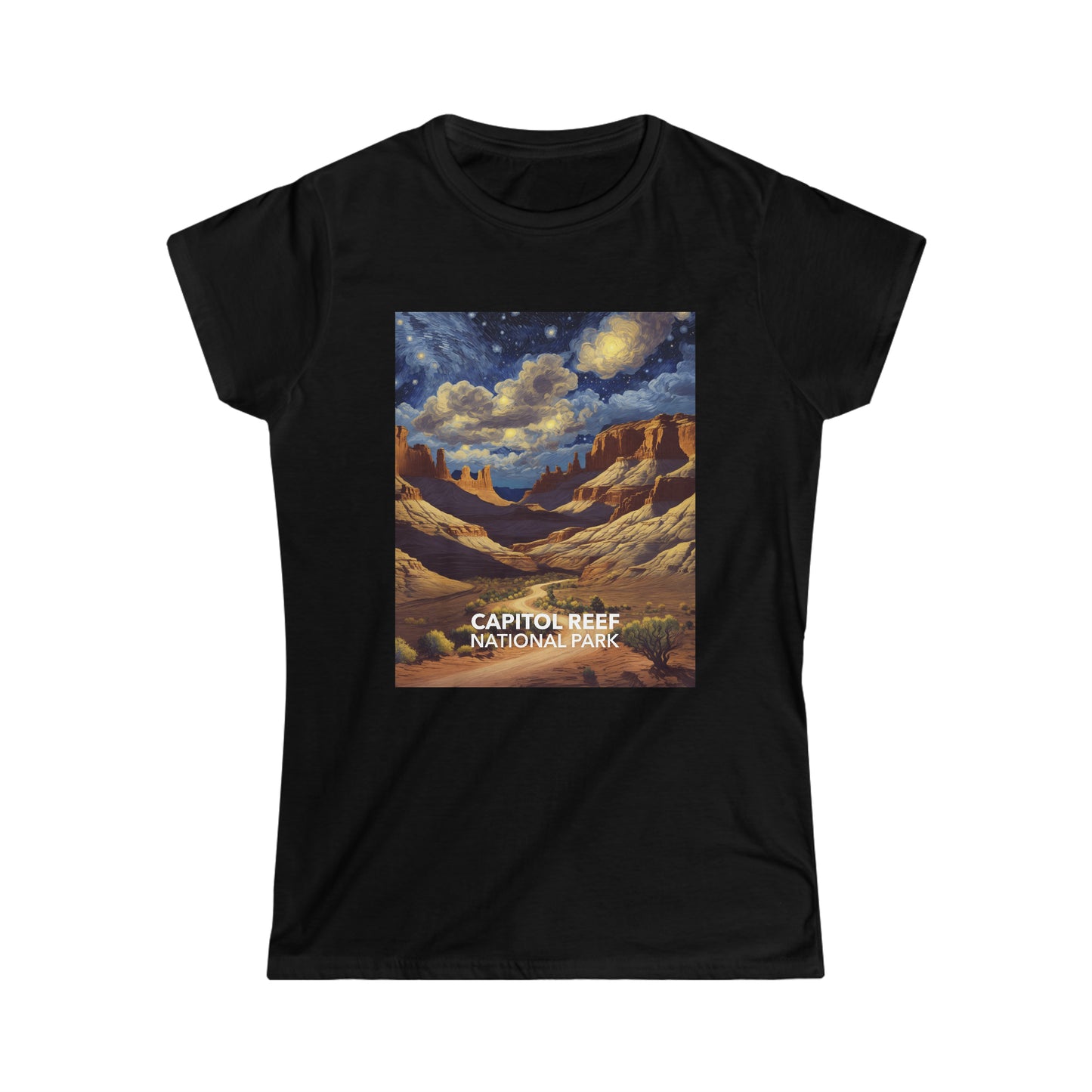 Capitol Reef National Park T-Shirt - Women's Starry Night