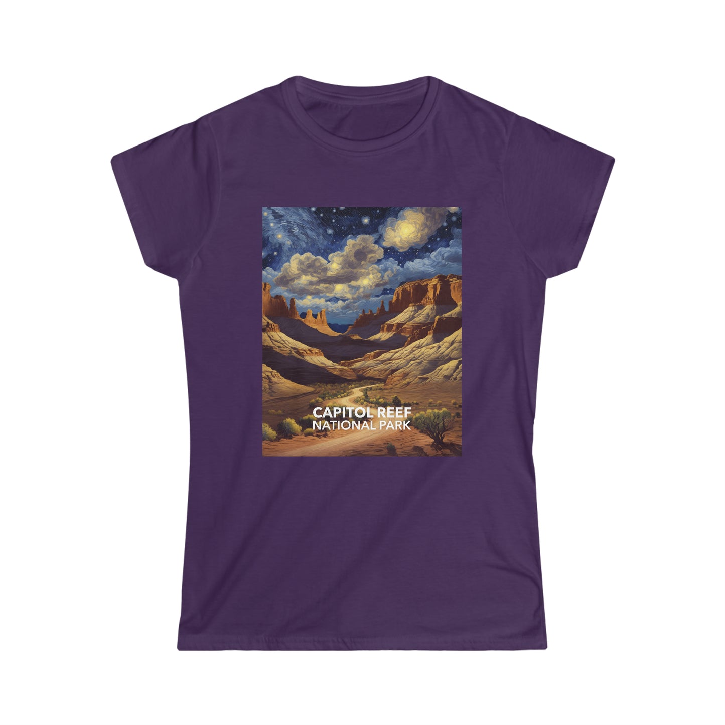 Capitol Reef National Park T-Shirt - Women's Starry Night