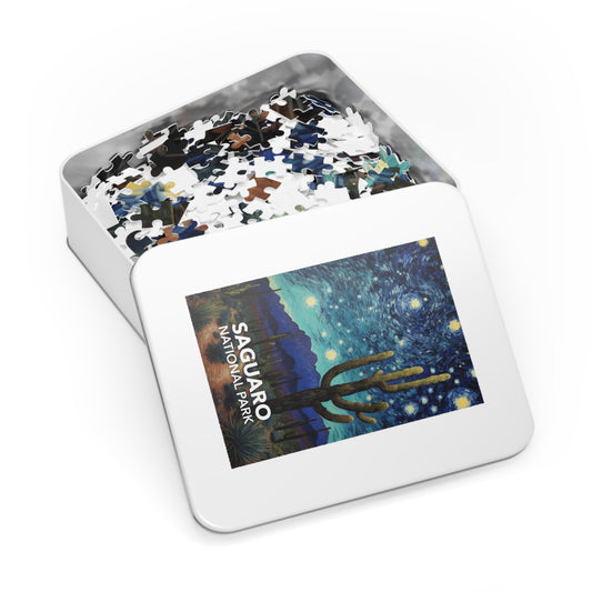 Saguaro National Park Jigsaw Puzzle - The Starry Night