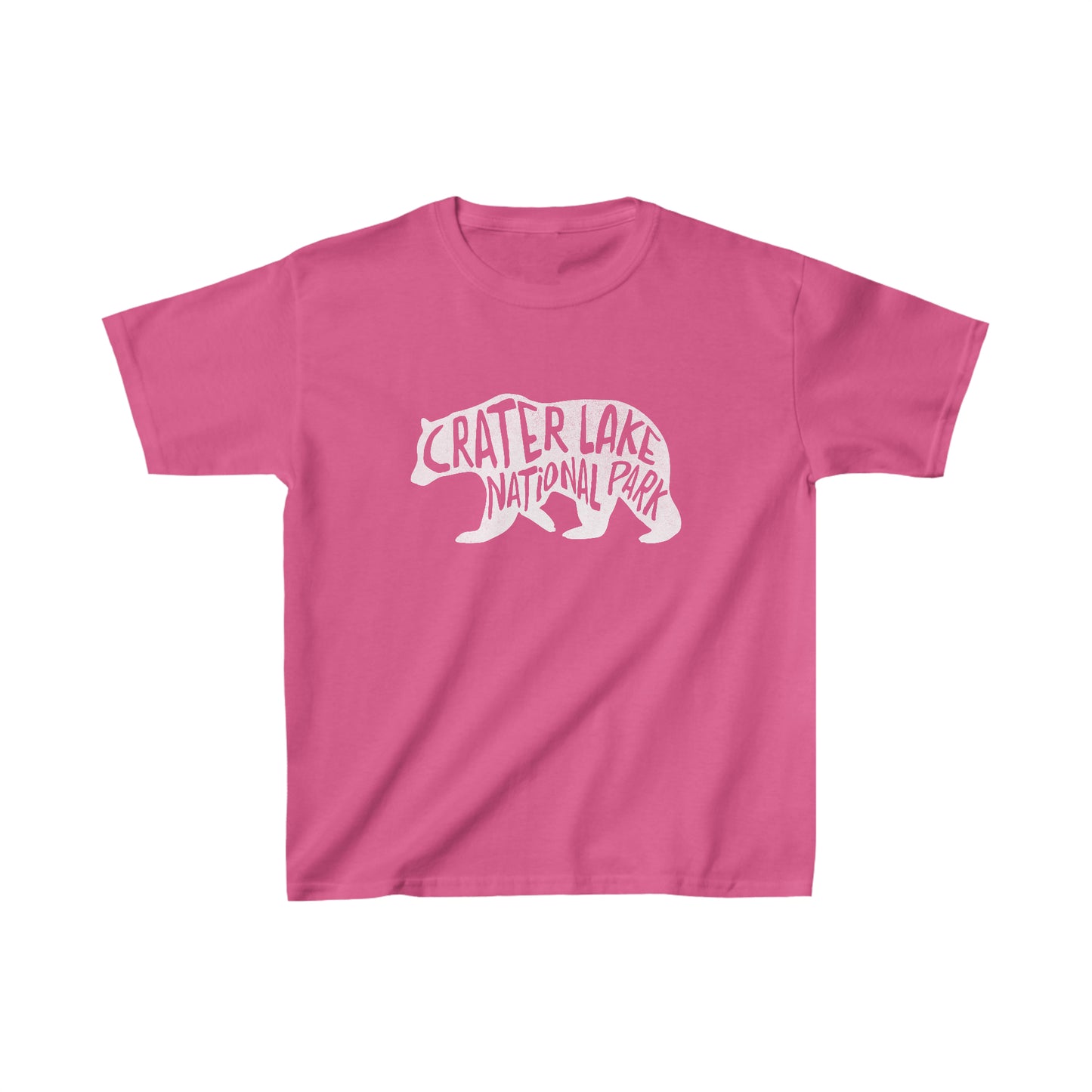 Crater Lake National Park Child T-Shirt - Bear Chunky Text