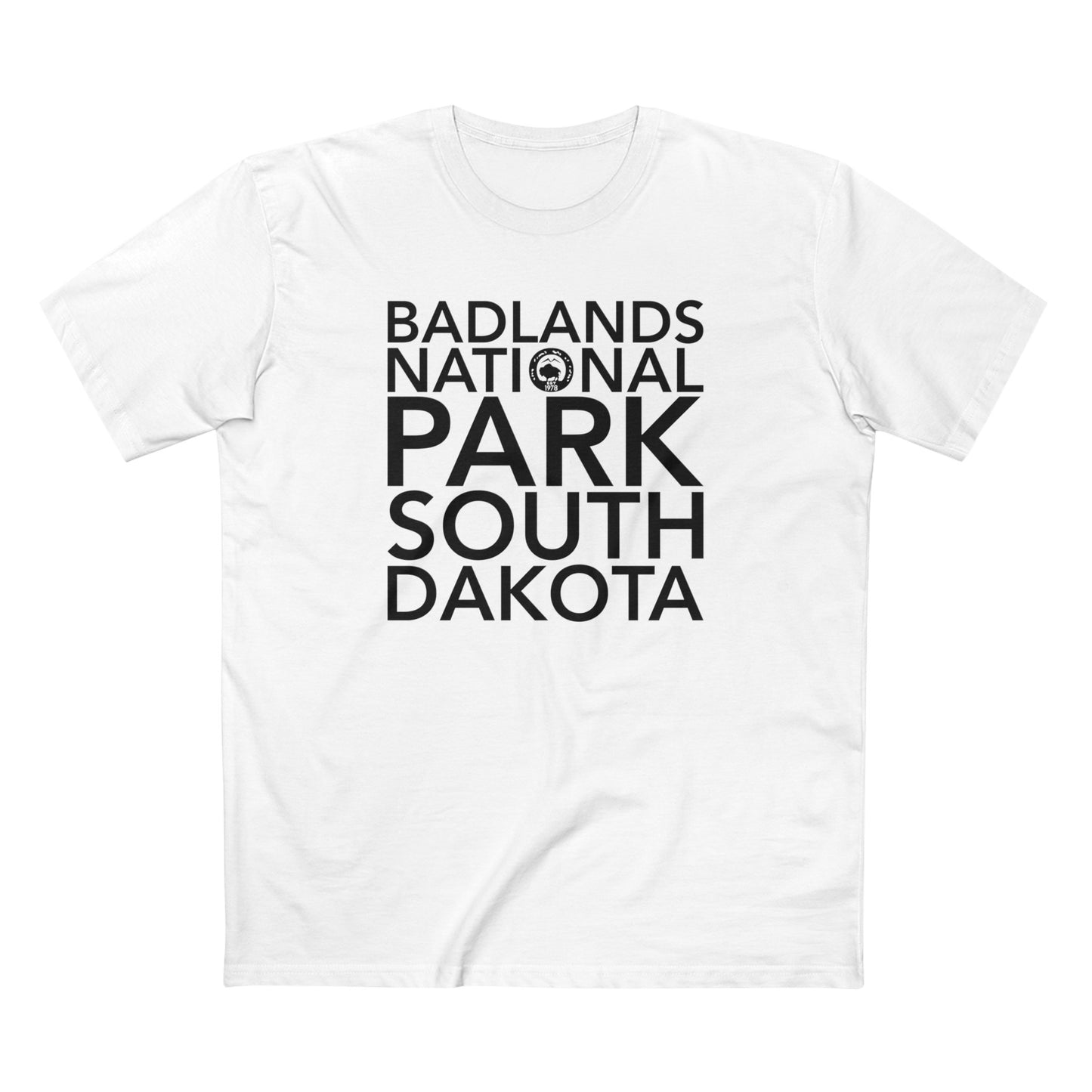 Badlands National Park T-Shirt Block Text