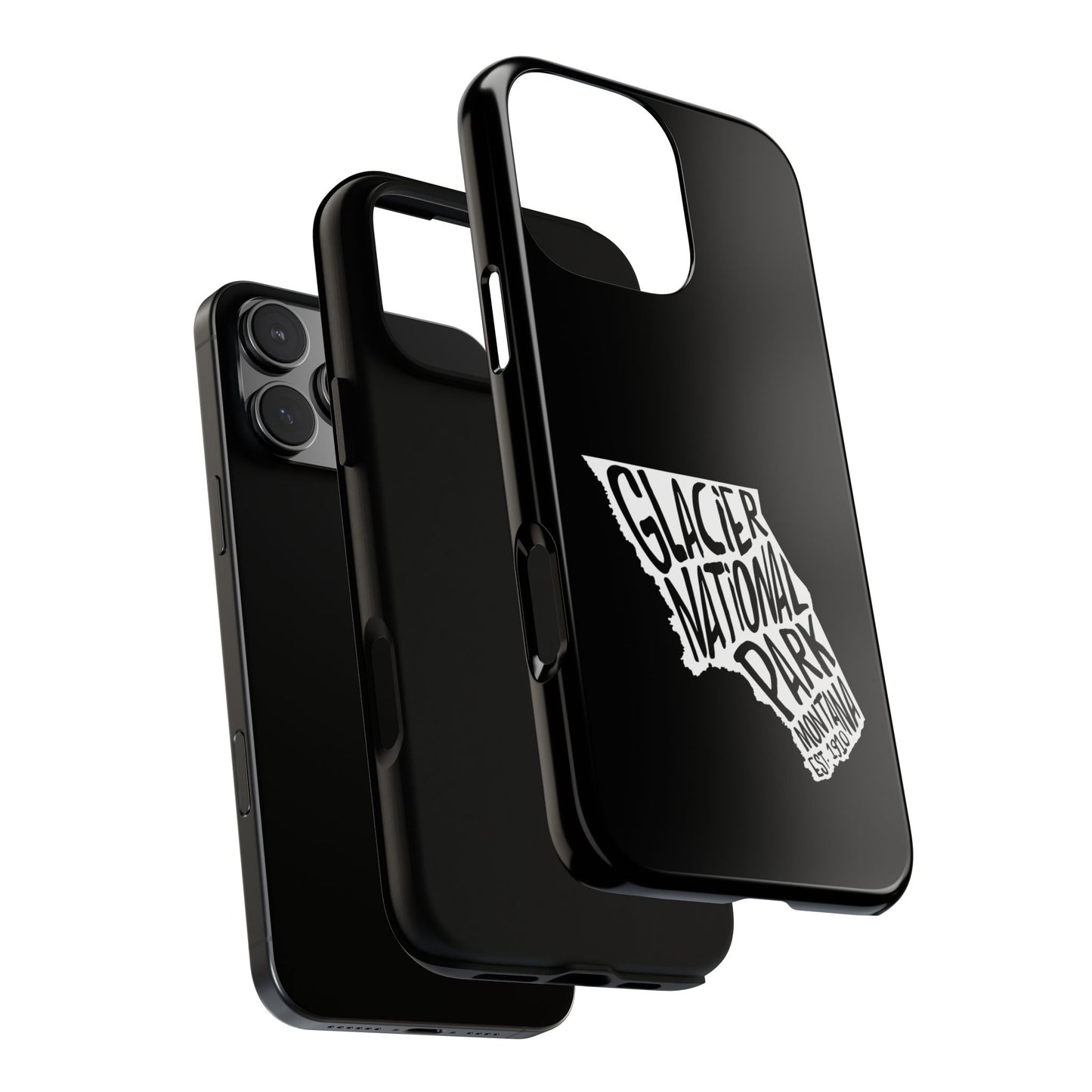 Glacier National Park Phone Case - Map Design