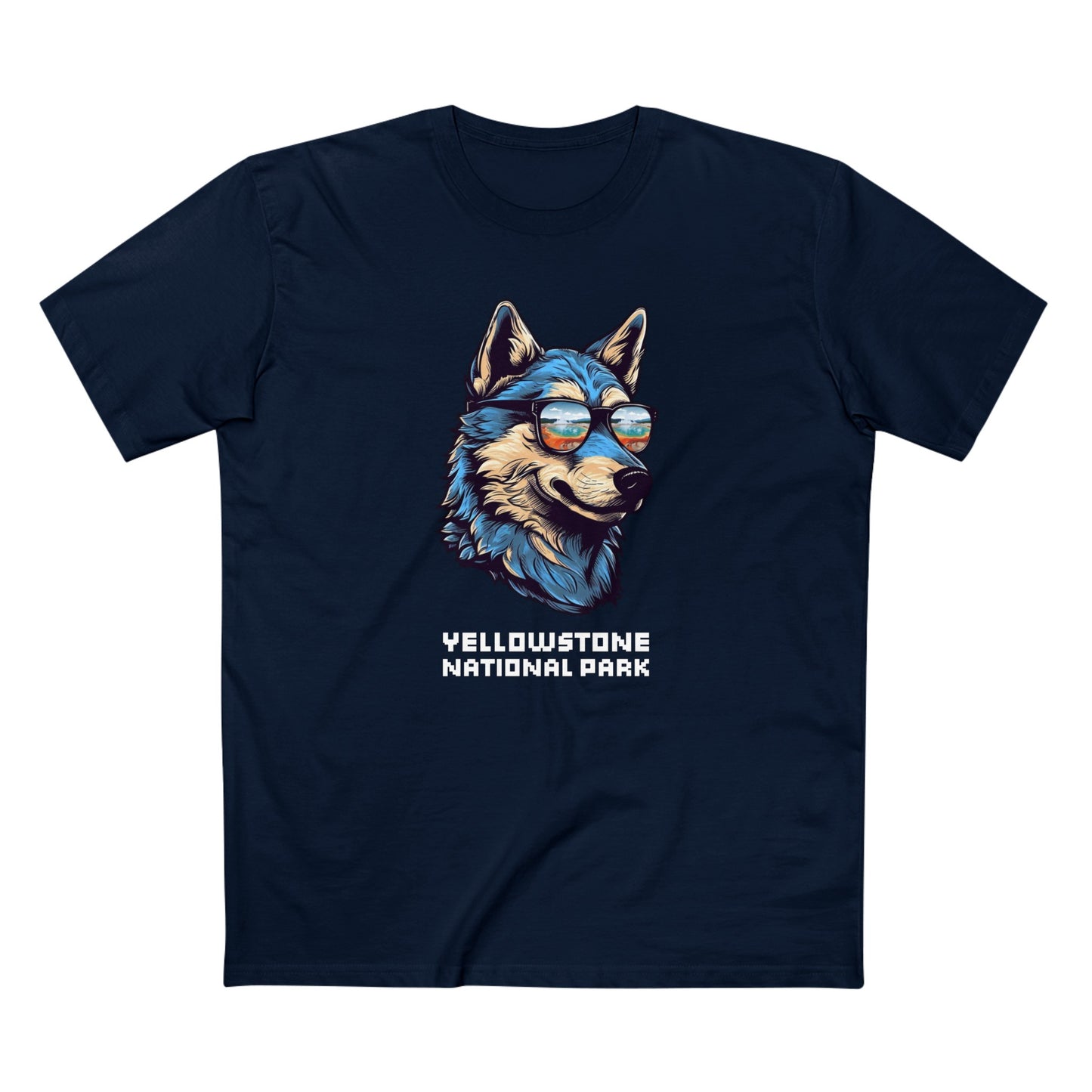 Yellowstone National Park T-Shirt - Smooth Wolf