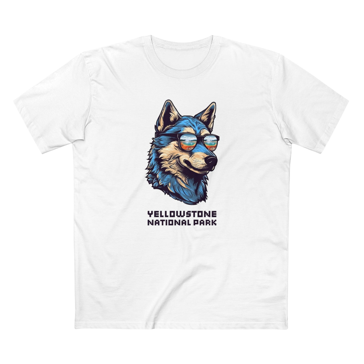 Yellowstone National Park T-Shirt - Smooth Wolf