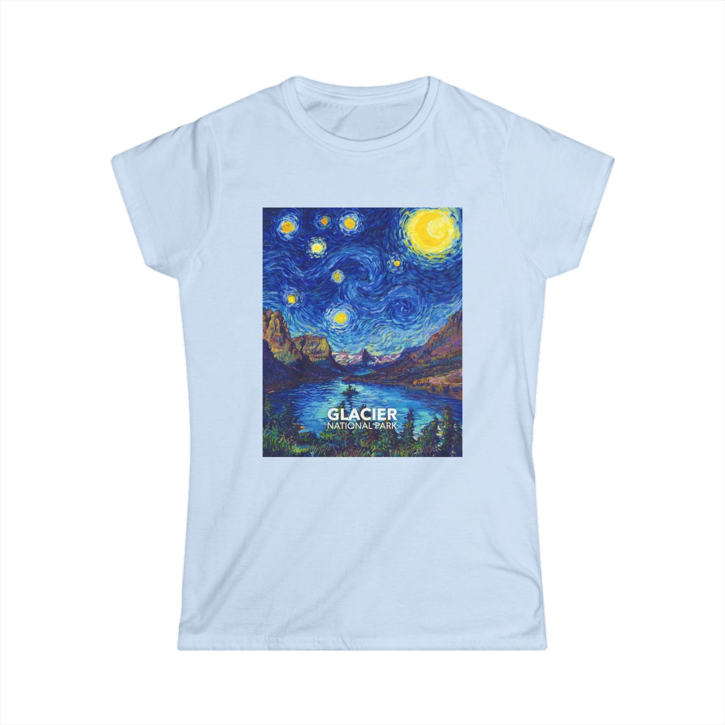 Glacier National Park T-Shirt - Women's Starry Night