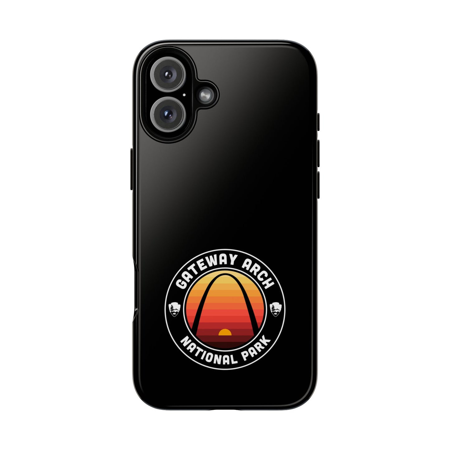 Gateway Arch National Park Phone Case - Round Emblem Design