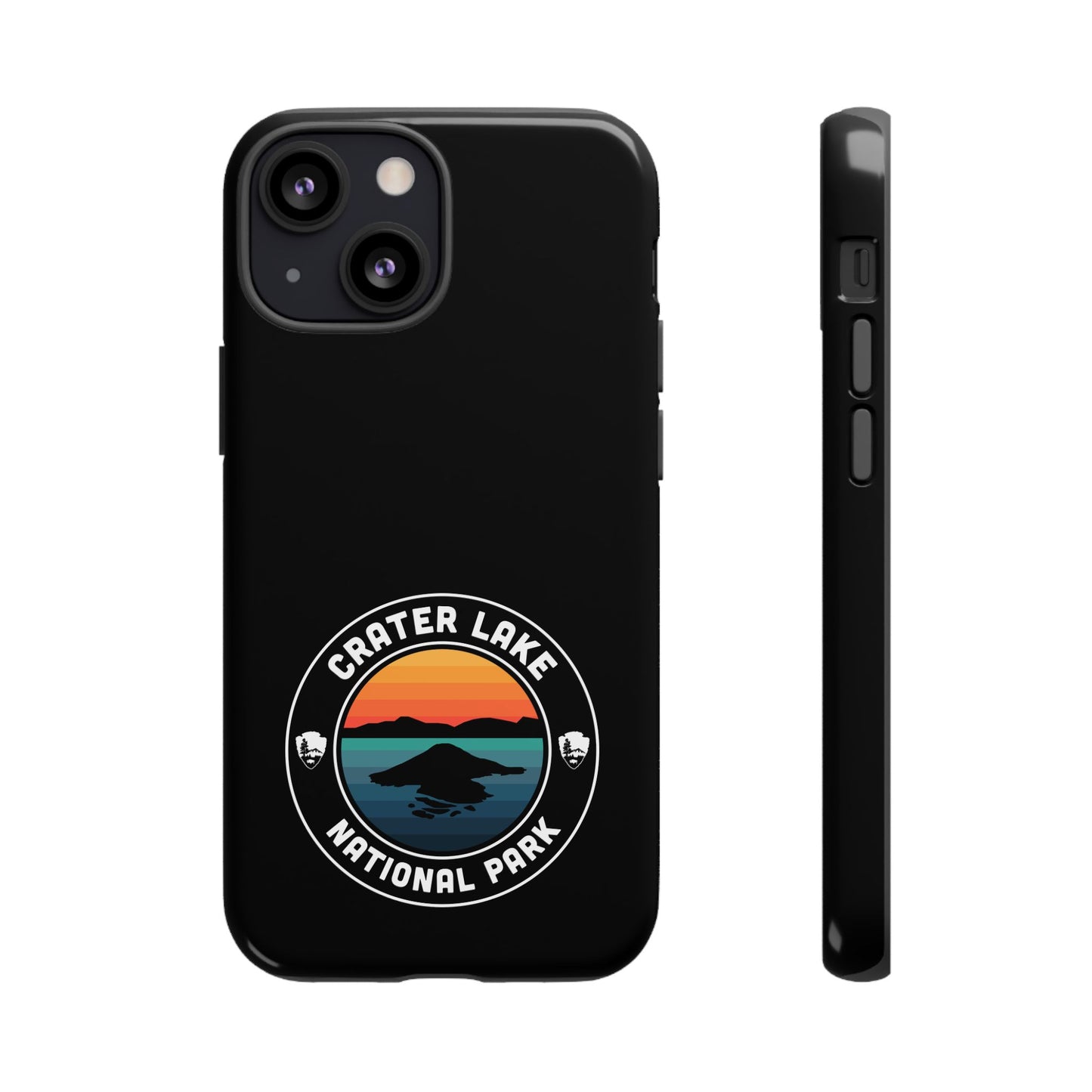 Crater Lake National Park Phone Case - Round Emblem Design