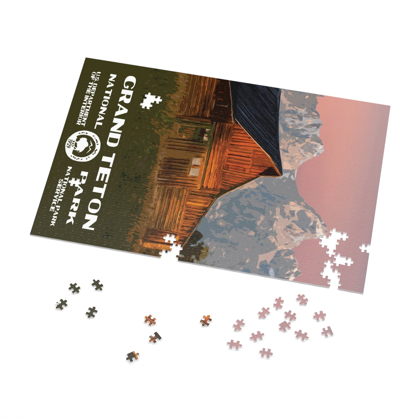 Grand Teton National Park Jigsaw Puzzle - Moulton Barn - 1000 Pieces