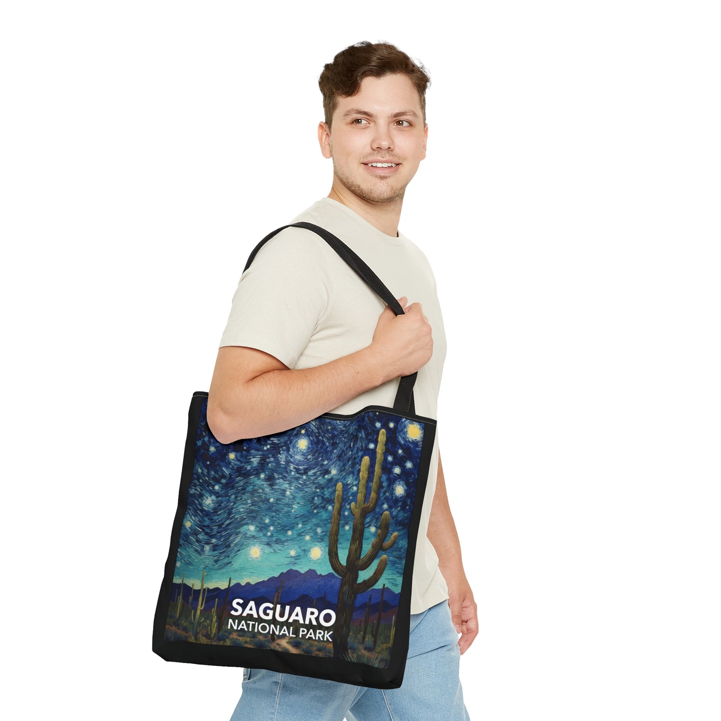 Saguaro National Park Tote Bag - The Starry Night