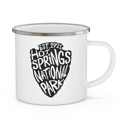 Hot Springs National Park Enamel Camping Mug - Arrowhead