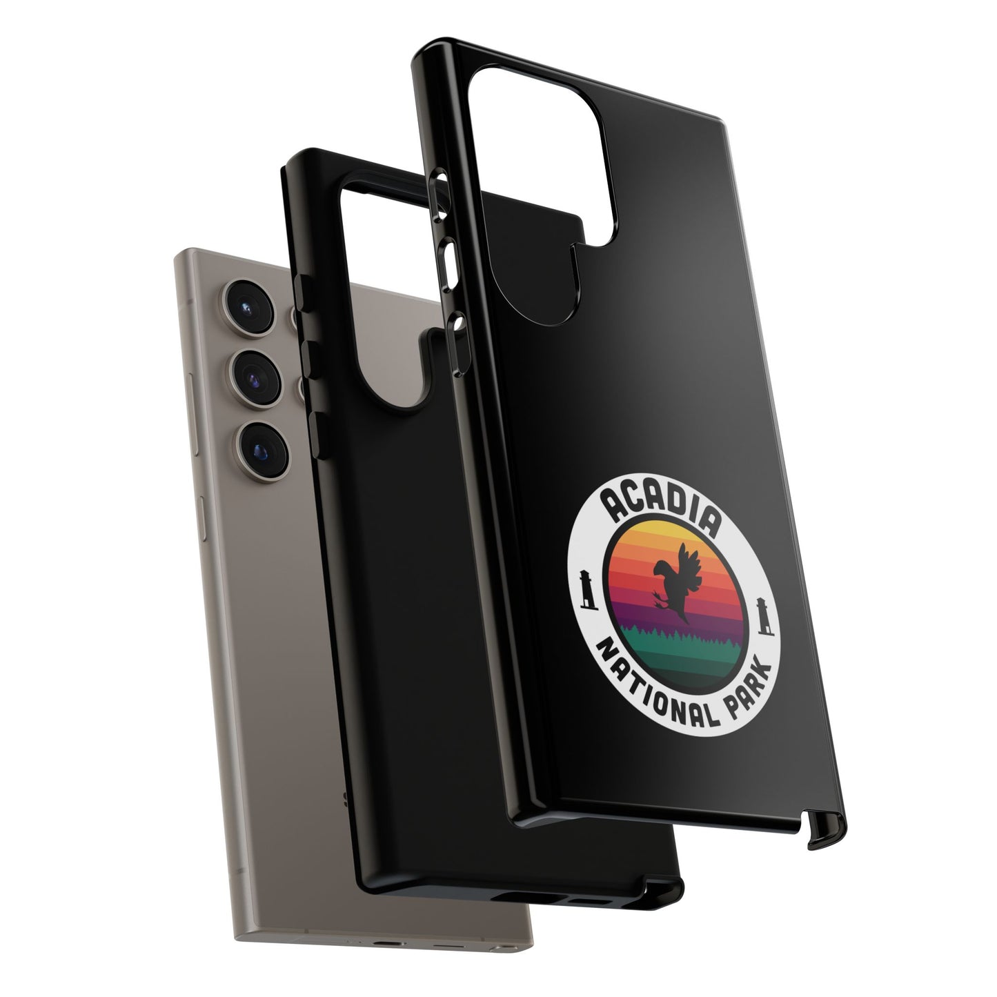 Acadia National Park Phone Case - Round Emblem Design