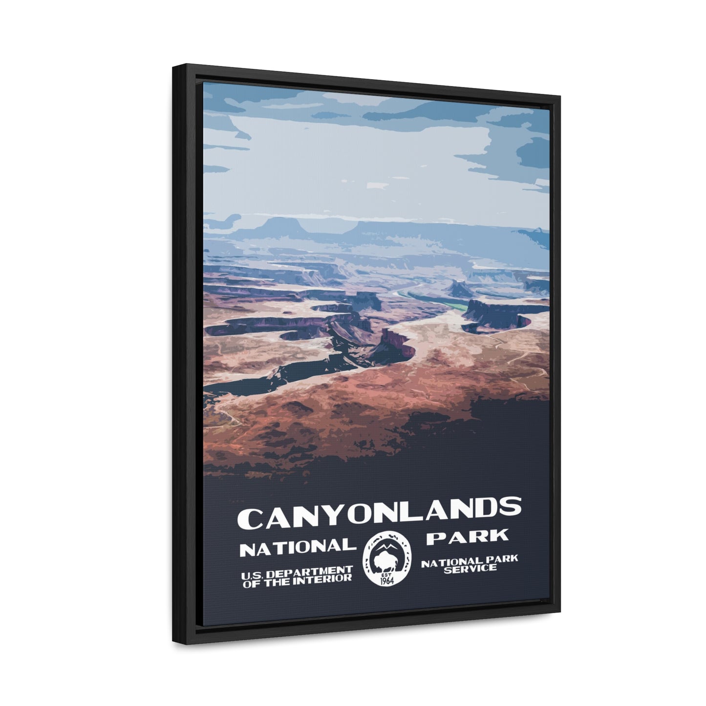 Canyonlands National Park Framed Canvas - WPA Poster