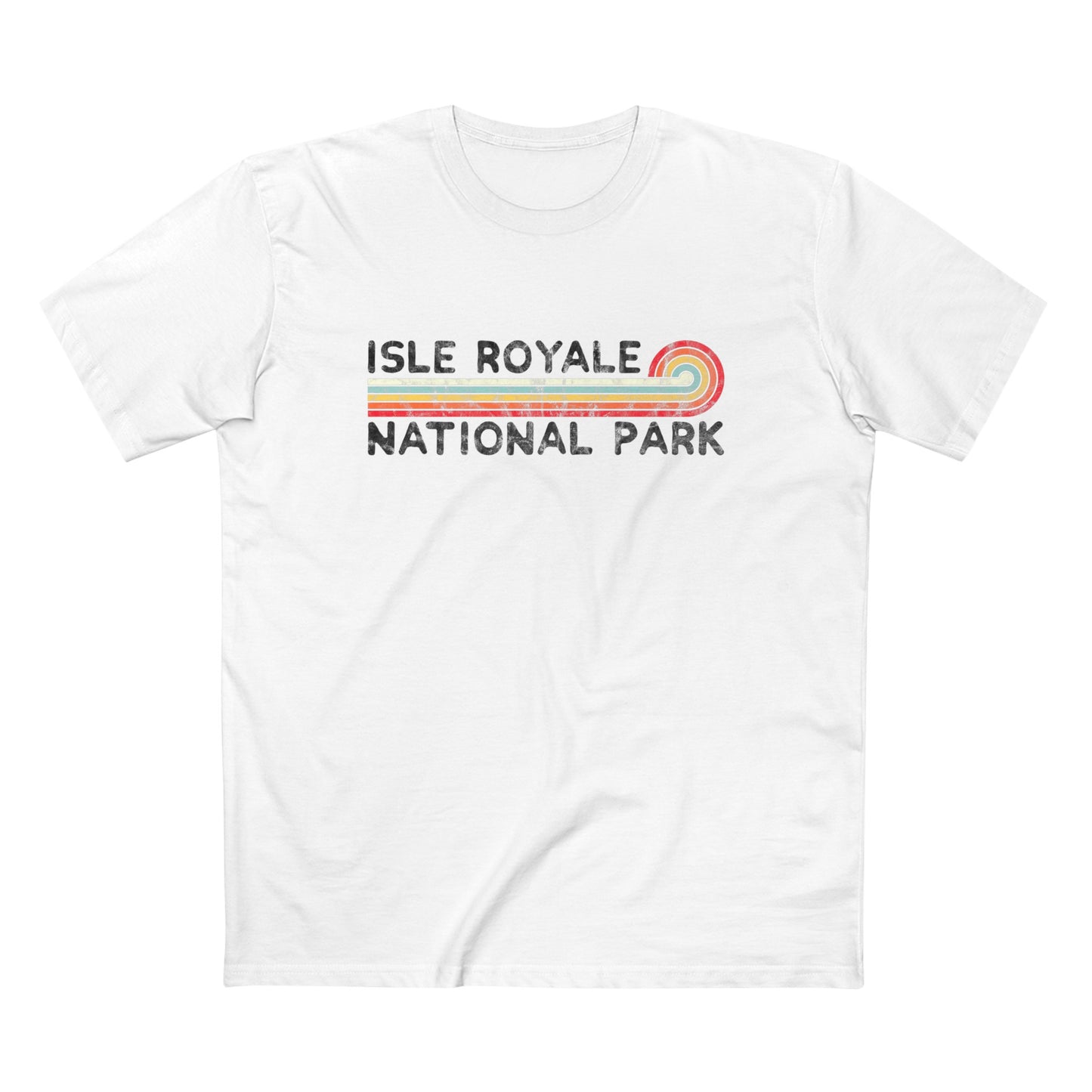 Isle Royale National Park T-Shirt - Vintage Stretched Sunrise