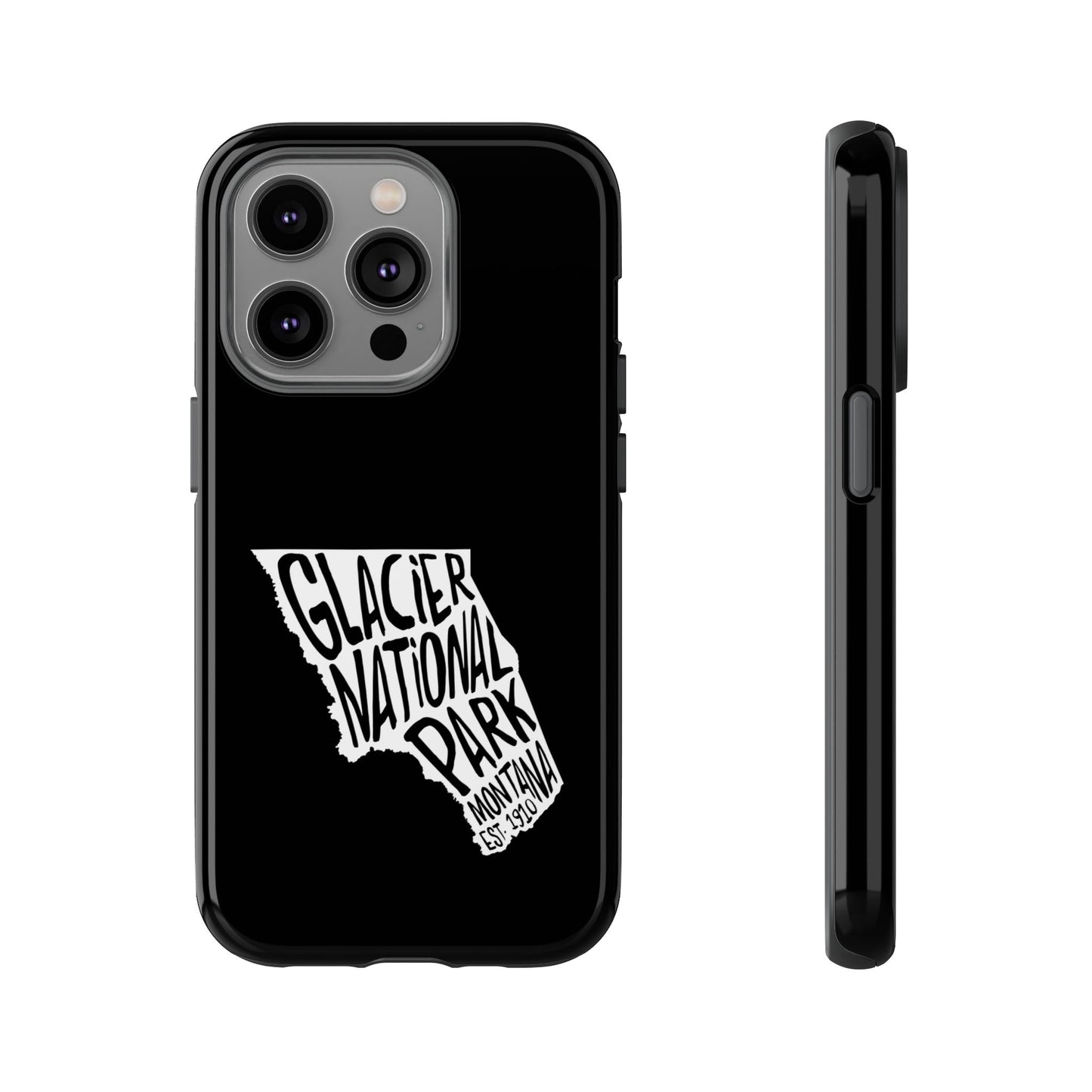 Glacier National Park Phone Case - Map Design