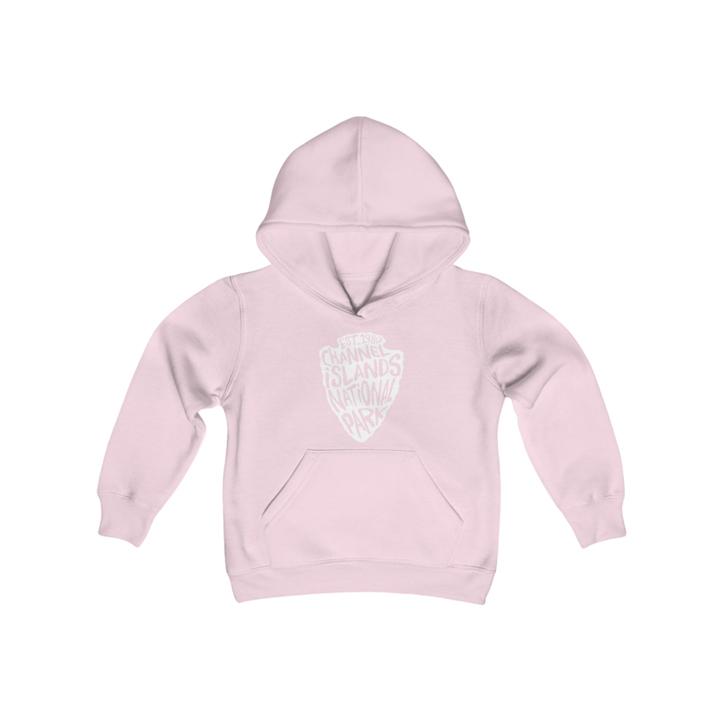 Channel Islands National Park Kids Hoodie - Arrowhead Chunky Text