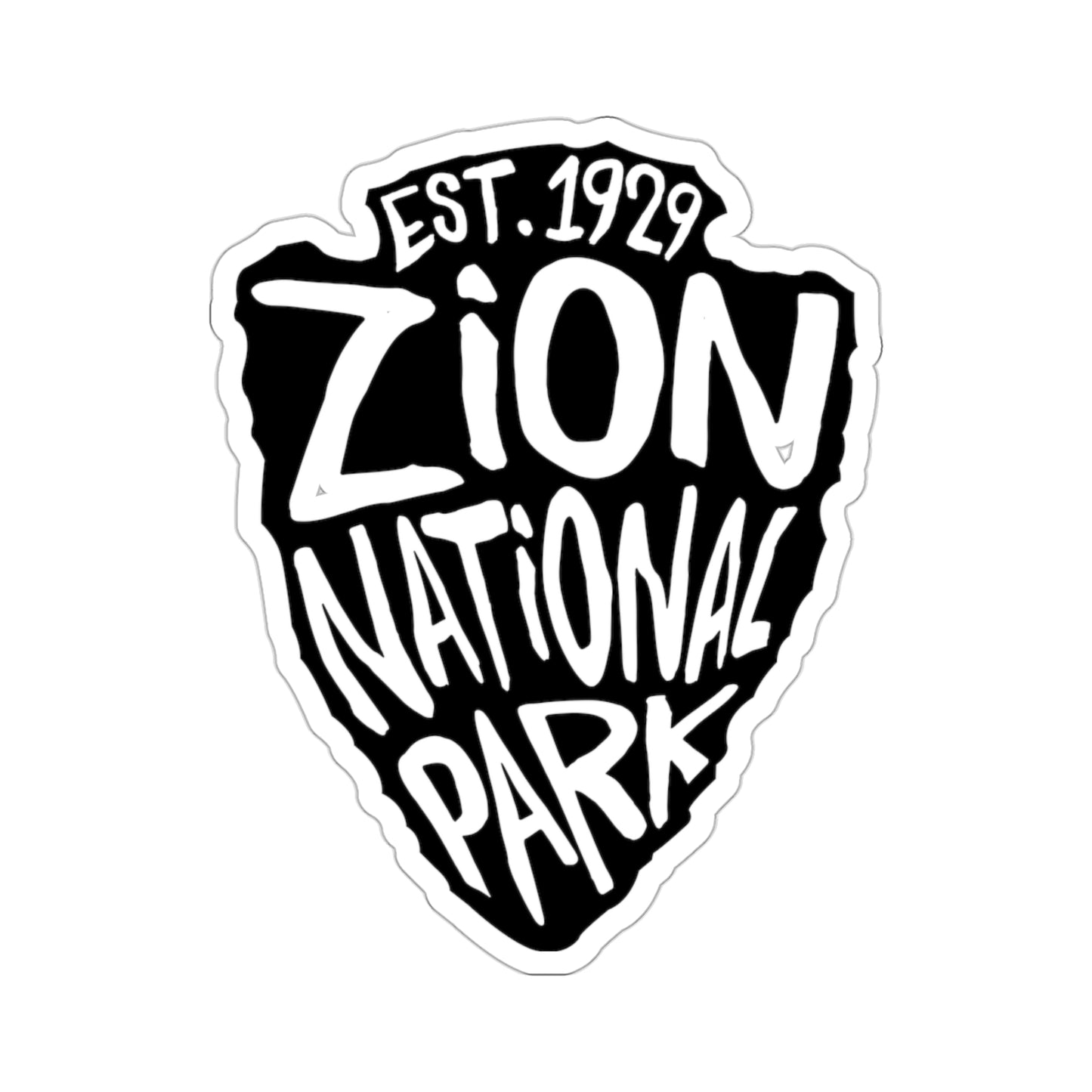 Zion National Park Sticker - Arrow Head Design