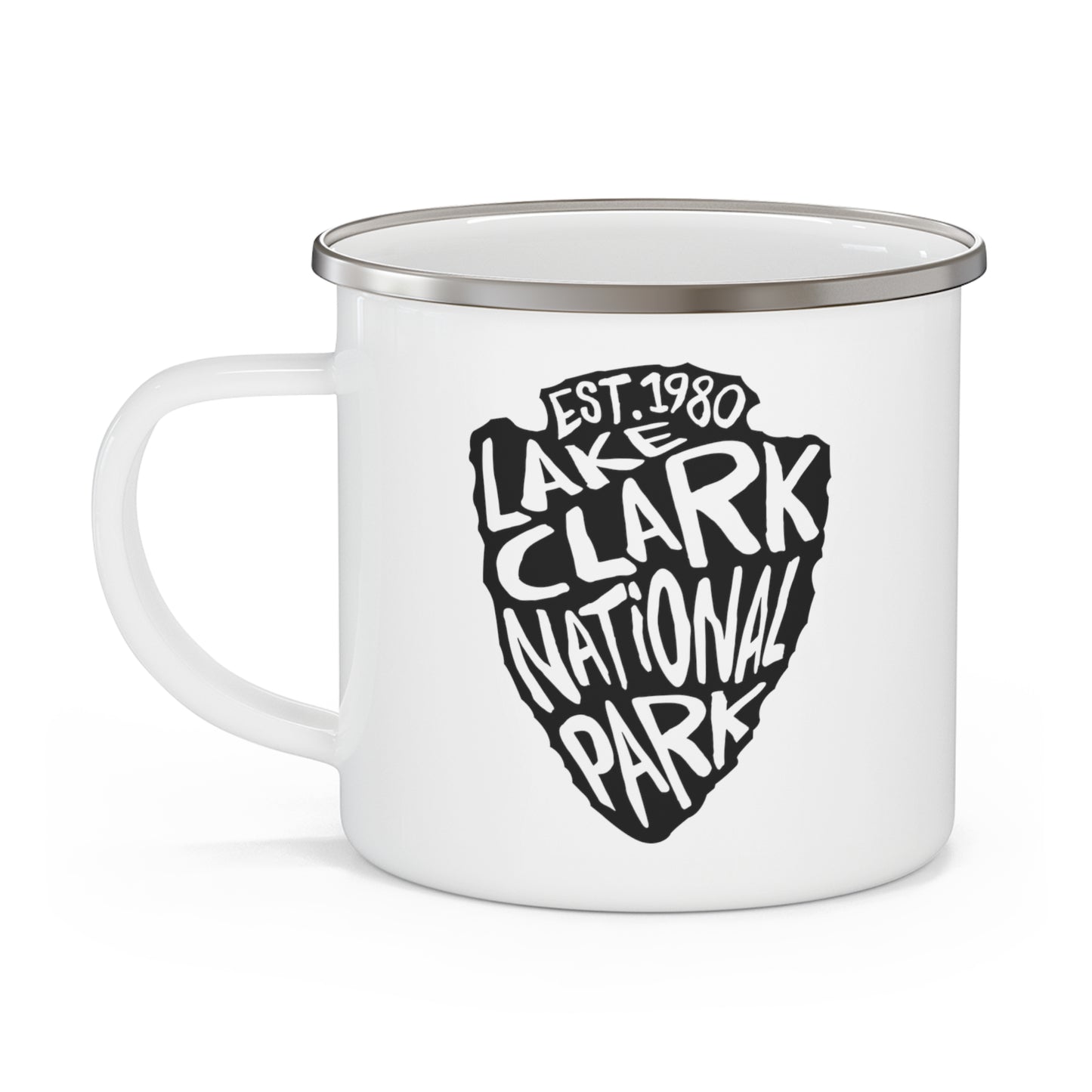 Lake Clark National Park Enamel Camping Mug - Arrowhead