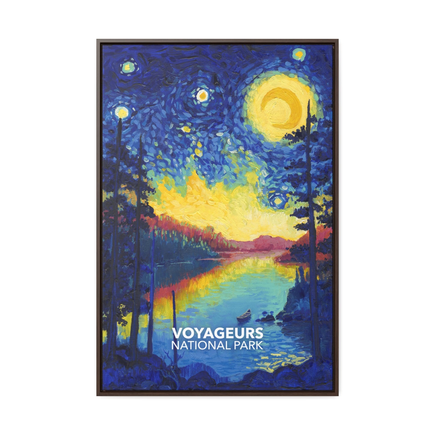 Voyageurs National Park Framed Canvas - The Starry Night