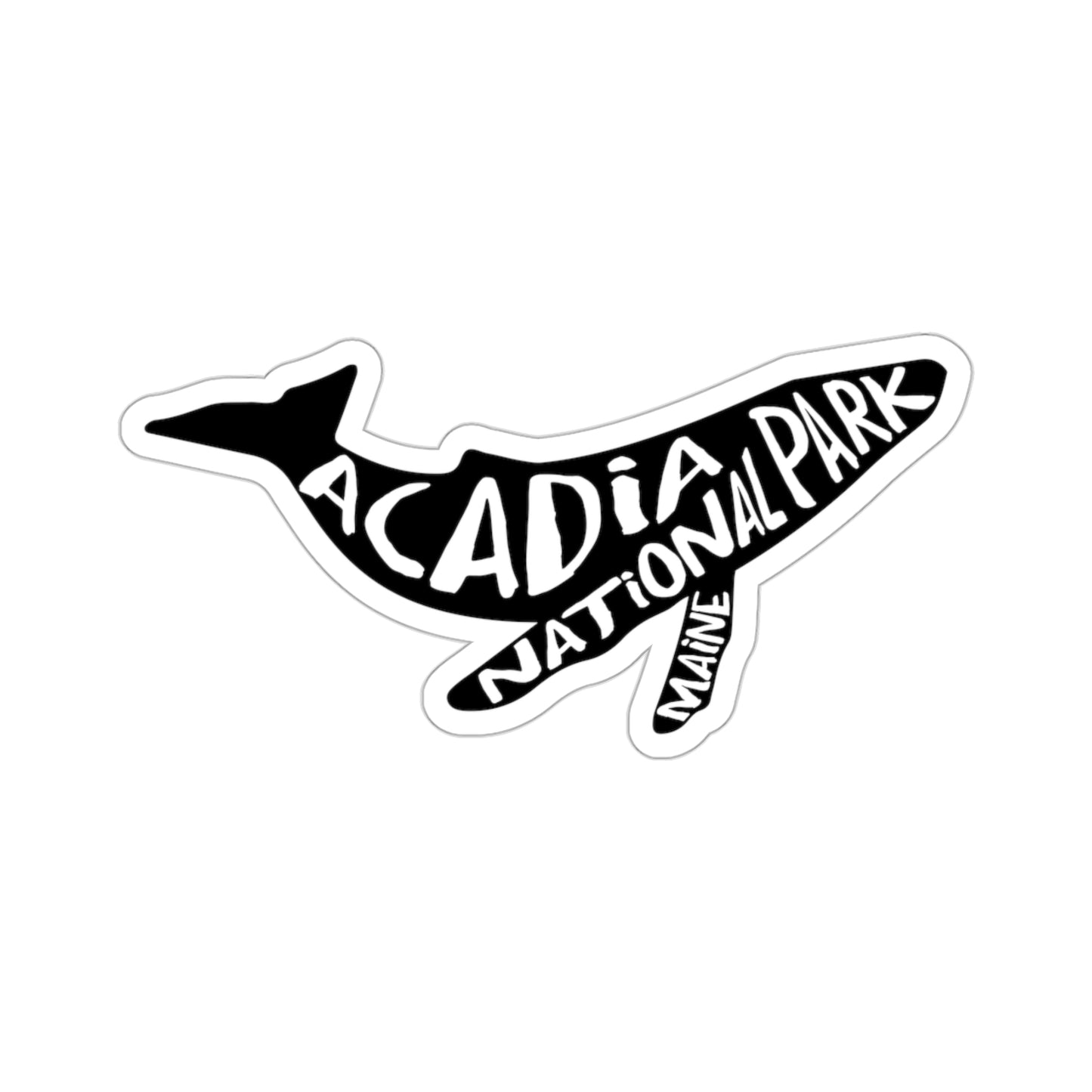 Acadia National Park Sticker - Humpback Whale