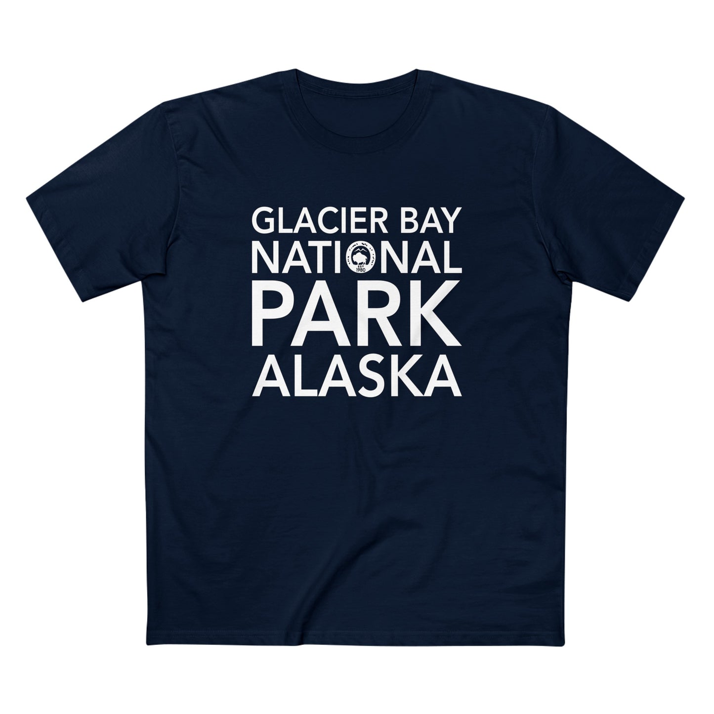 Glacier Bay National Park T-Shirt Block Text