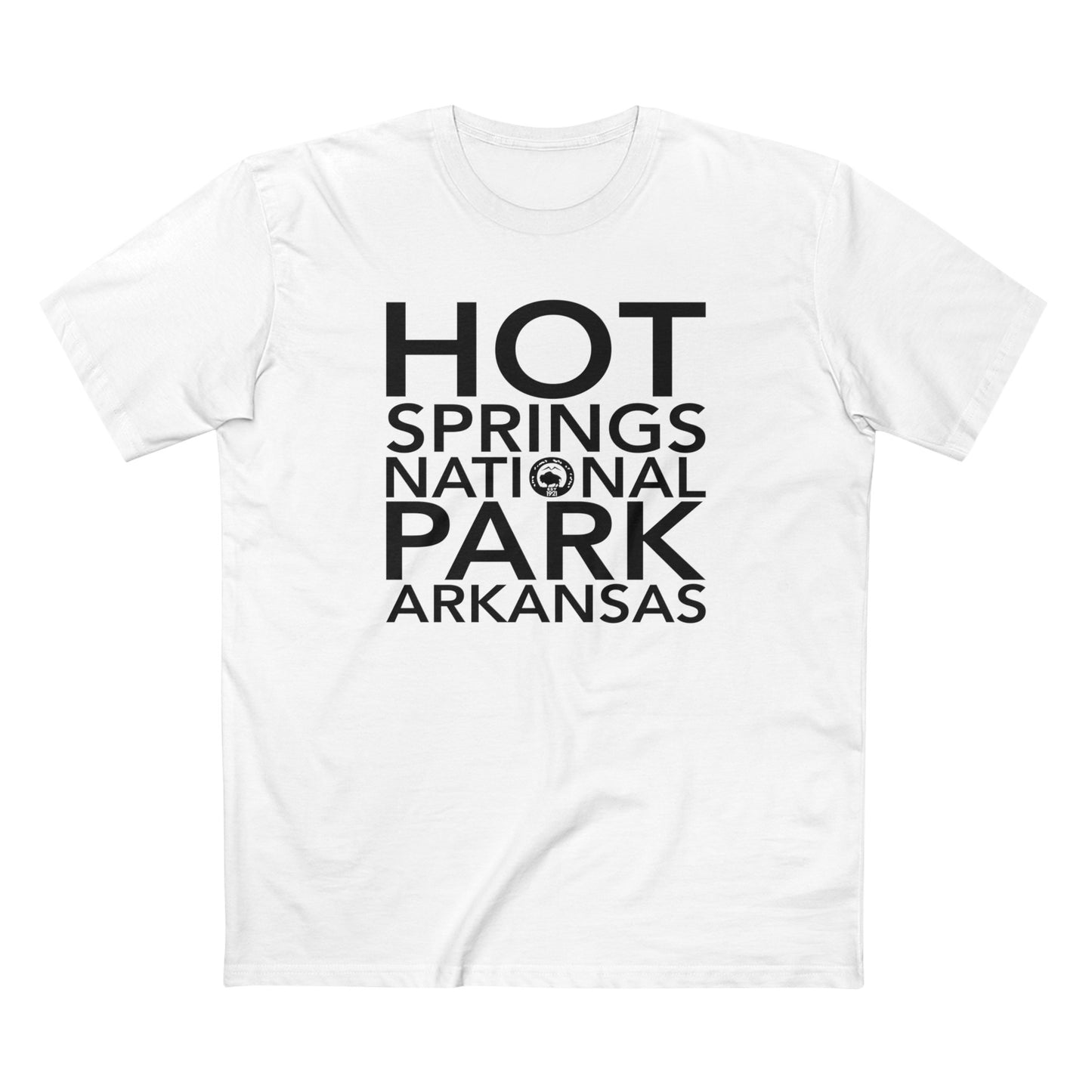 Hot Springs National Park T-Shirt Block Text
