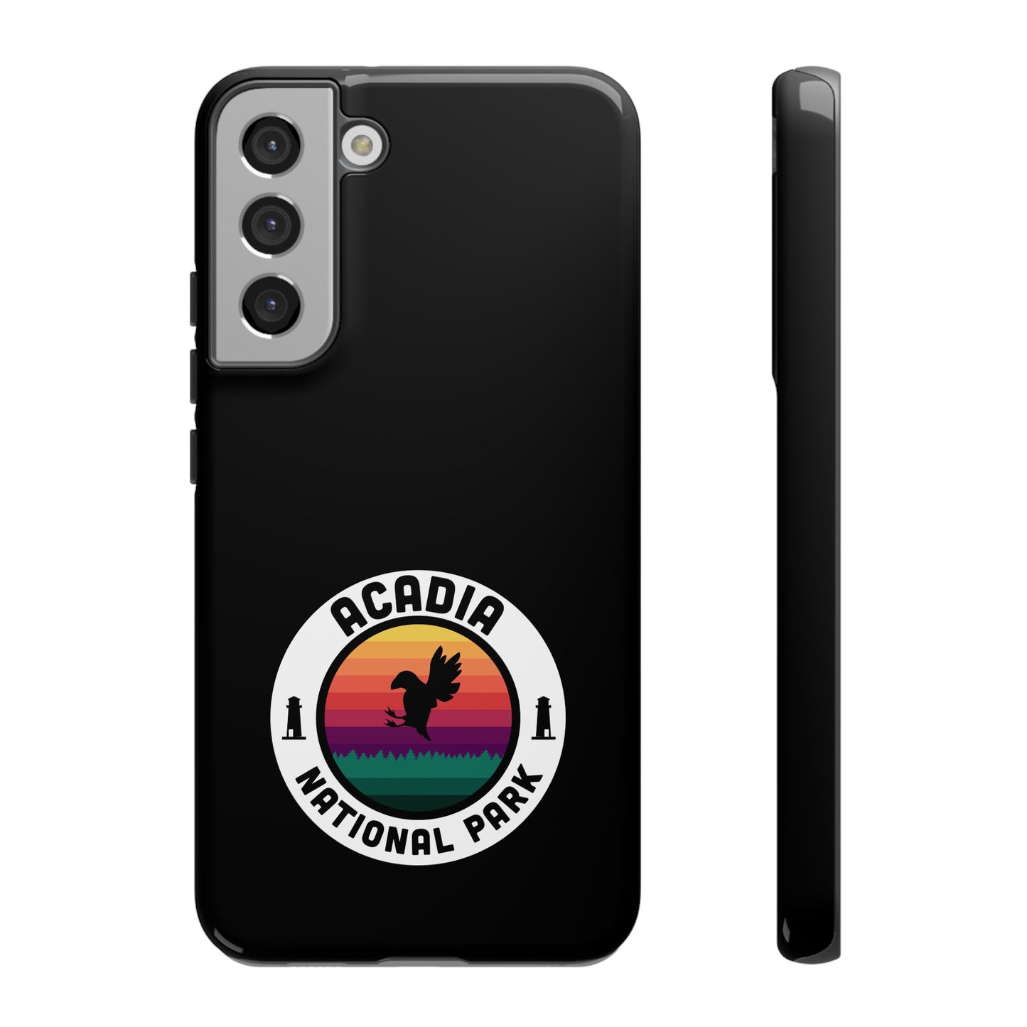 Acadia National Park Phone Case - Round Emblem Design