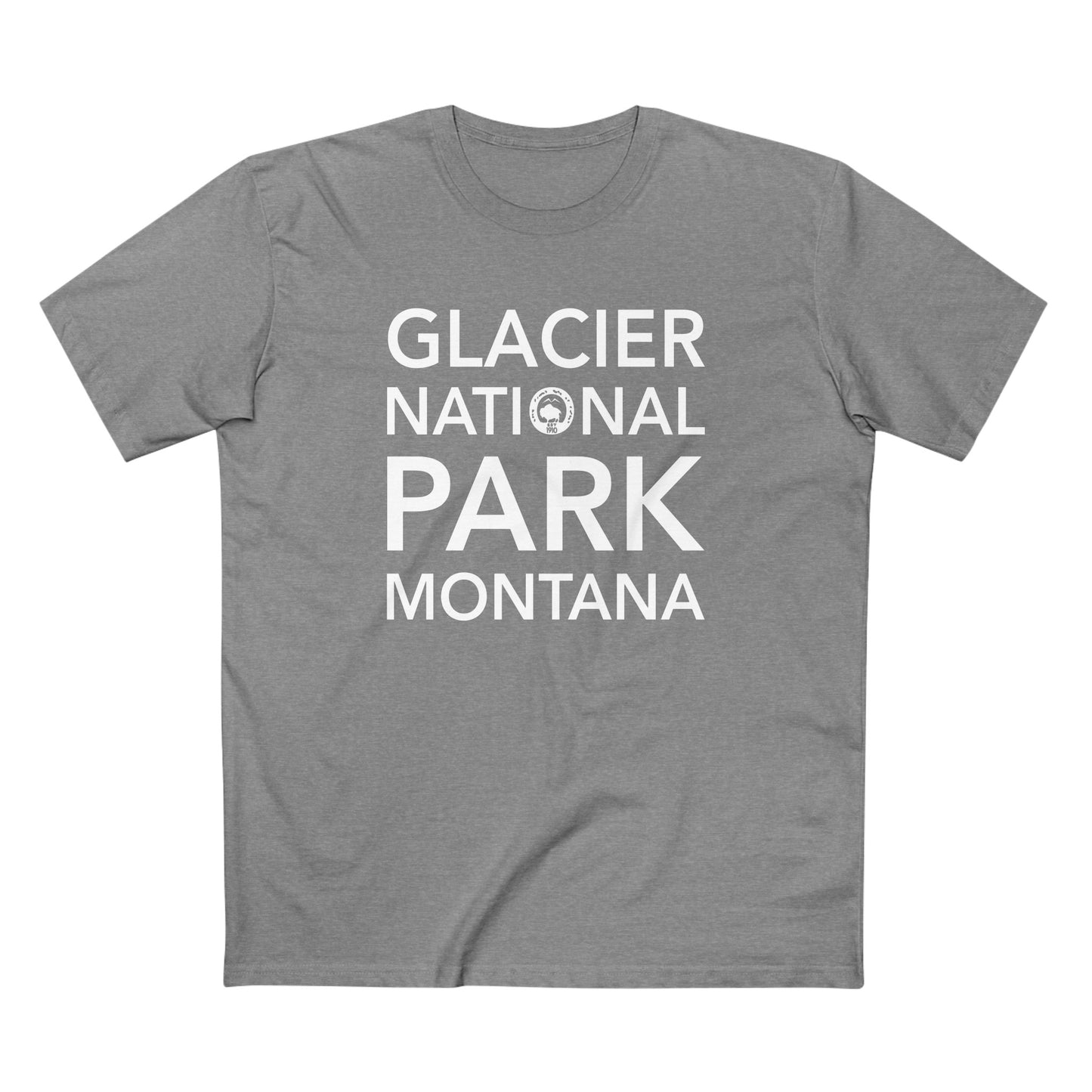 Glacier National Park T-Shirt Block Text