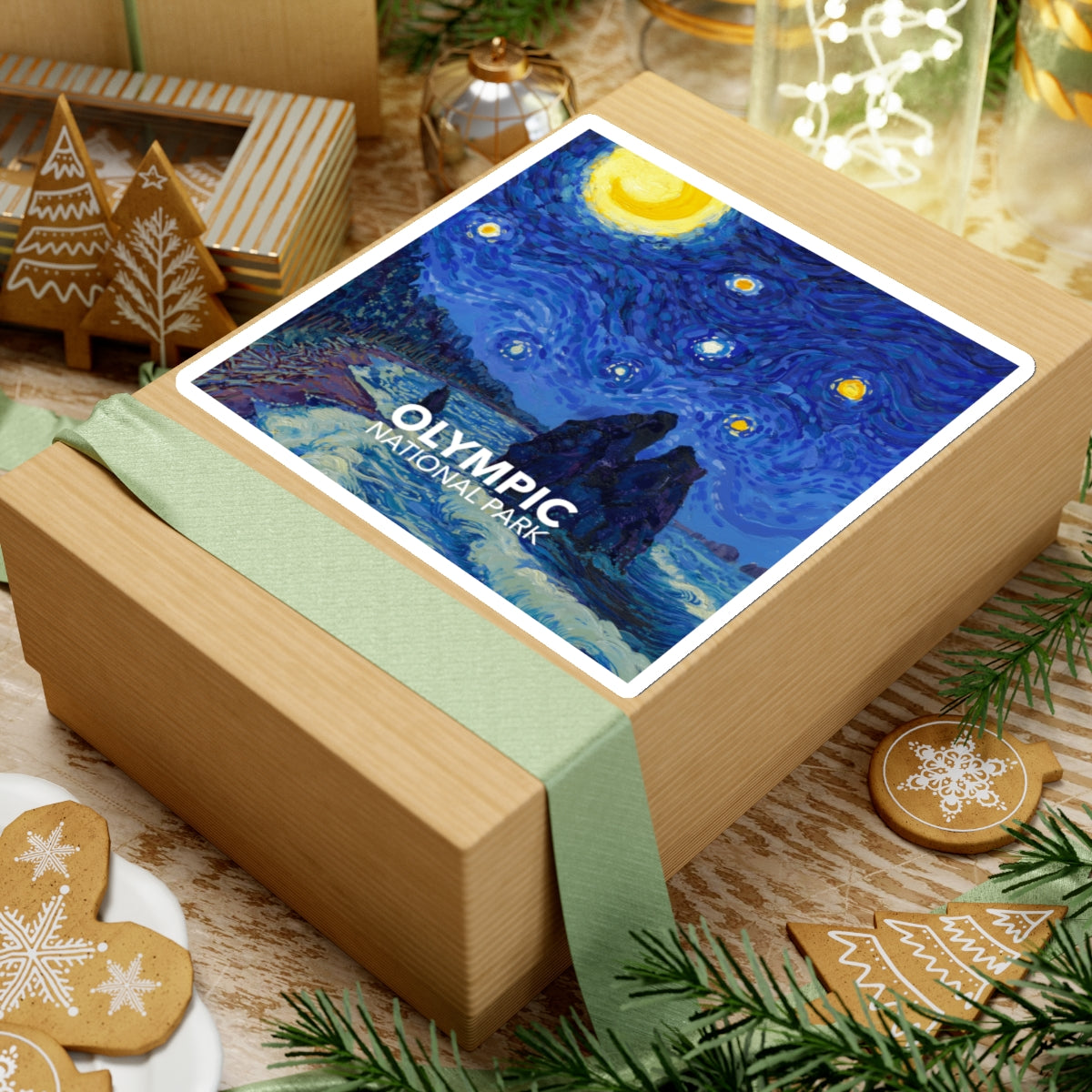 Olympic National Park Sticker - The Starry Night