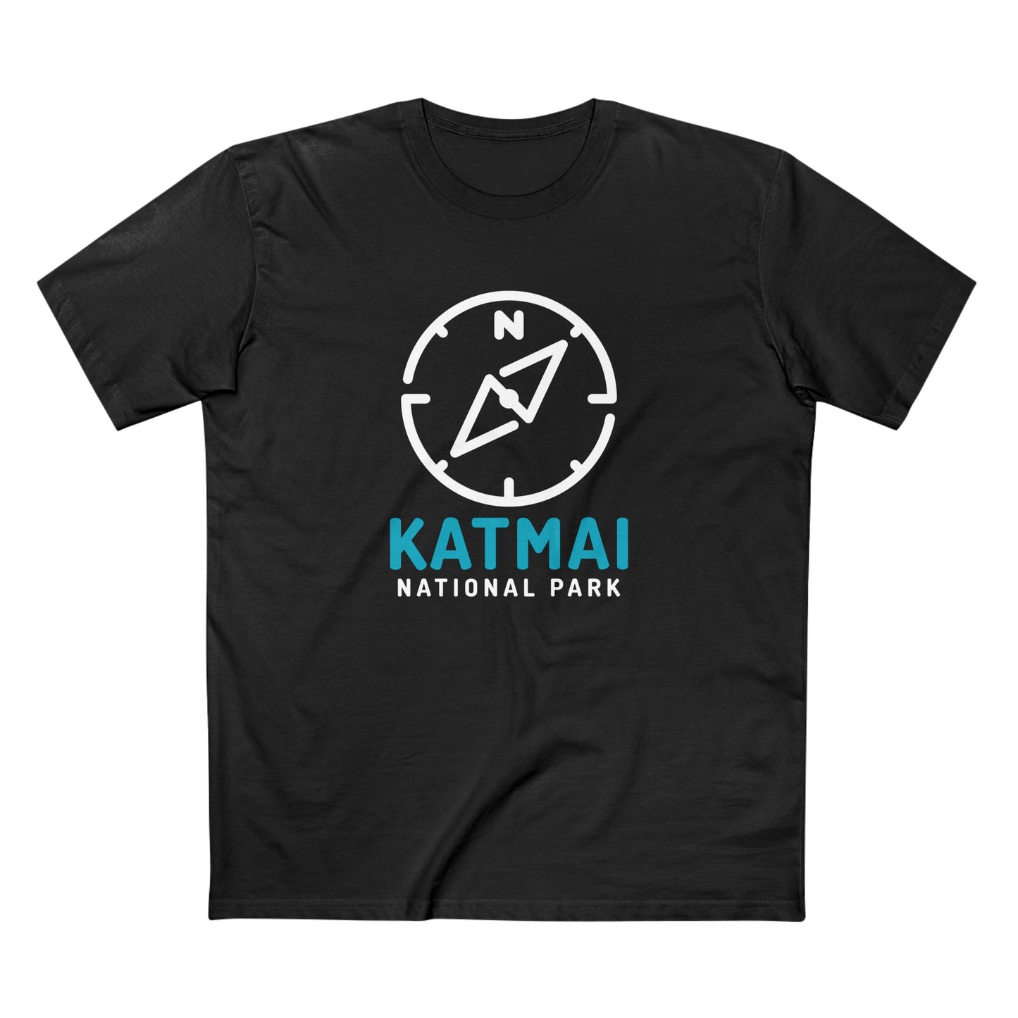 Katmai National Park T-Shirt Compass Design