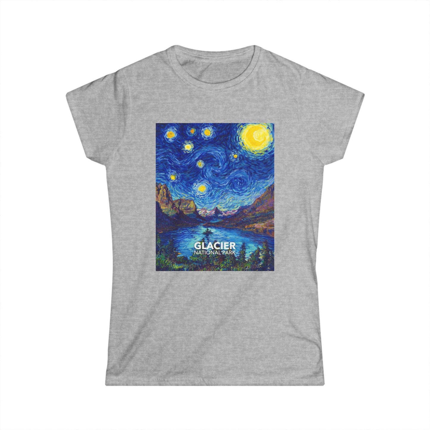 Glacier National Park T-Shirt - Women's Starry Night