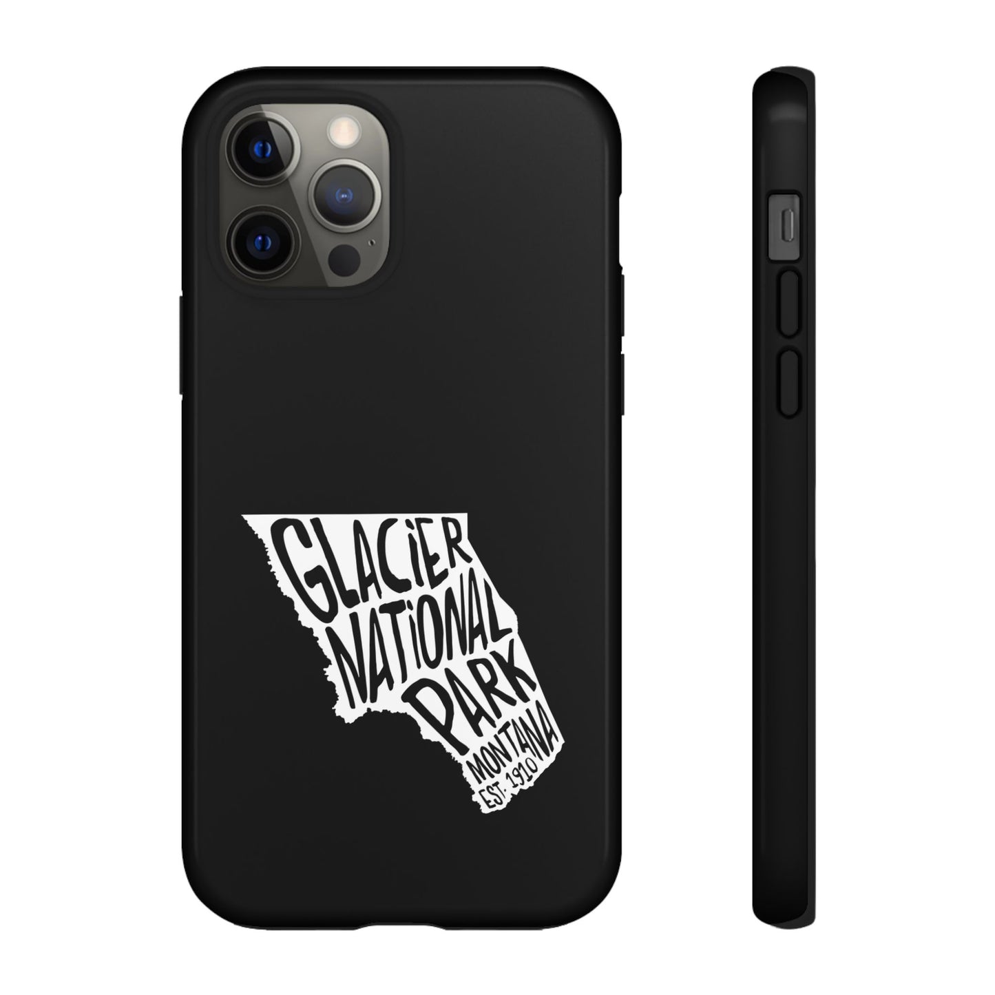 Glacier National Park Phone Case - Map Design