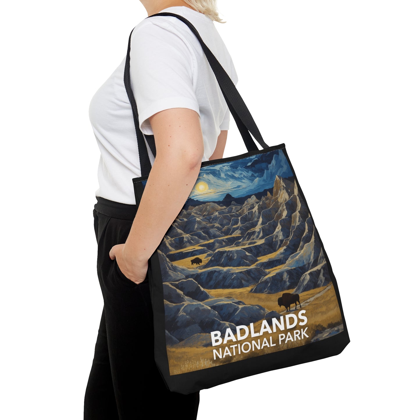 Badlands National Park Tote Bag - Starry Night