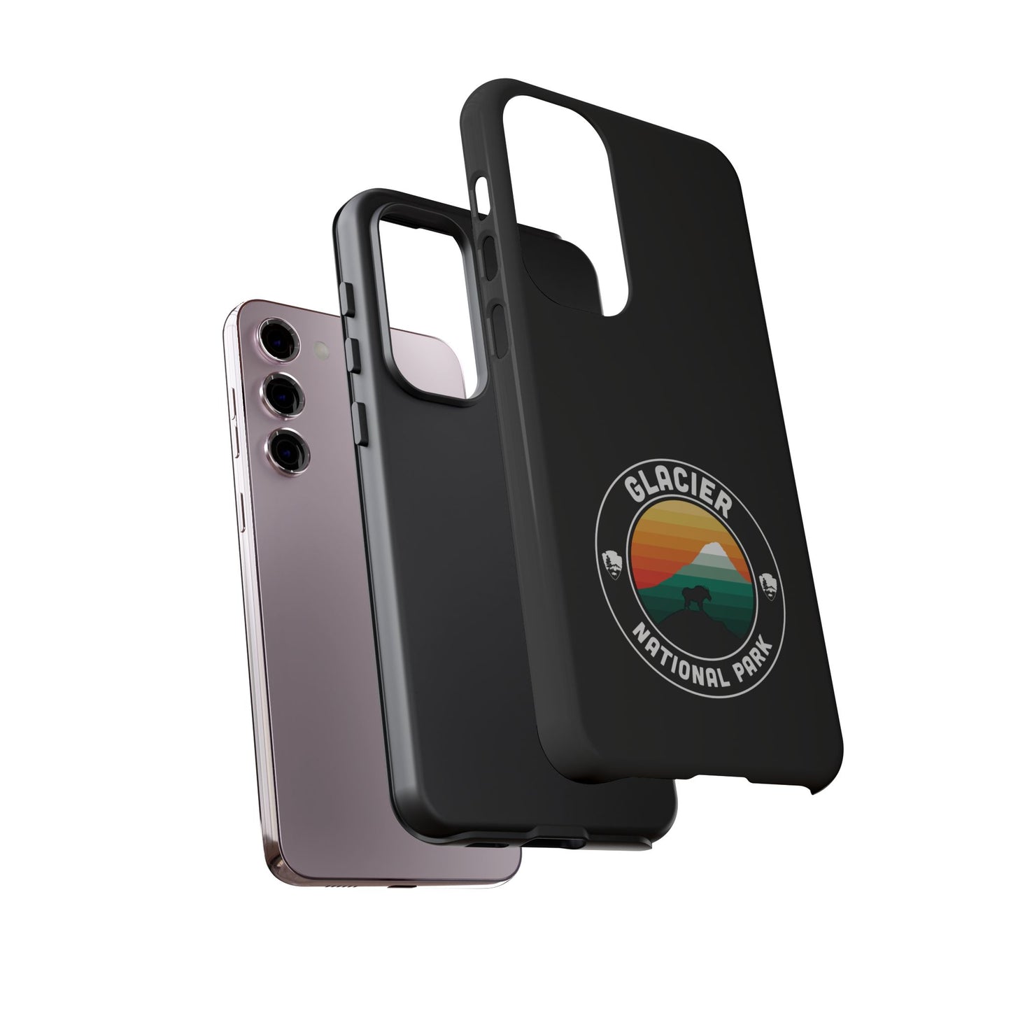 Glacier National Park Phone Case - Round Emblem Design
