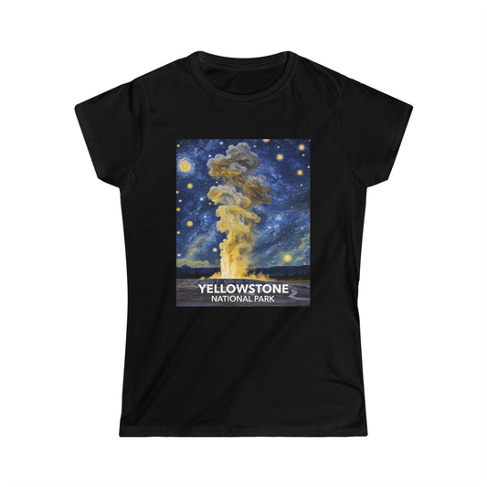 Yellowstone National Park T-Shirt - Women's Starry Night