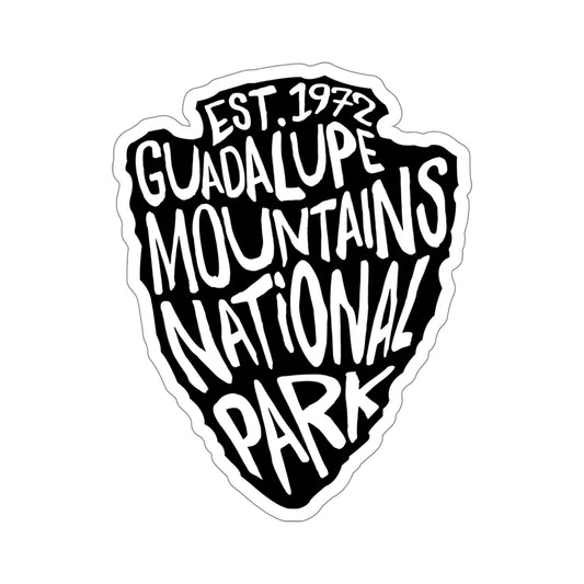 Guadalupe Mountains National Park Sticker - Arrow Head Design