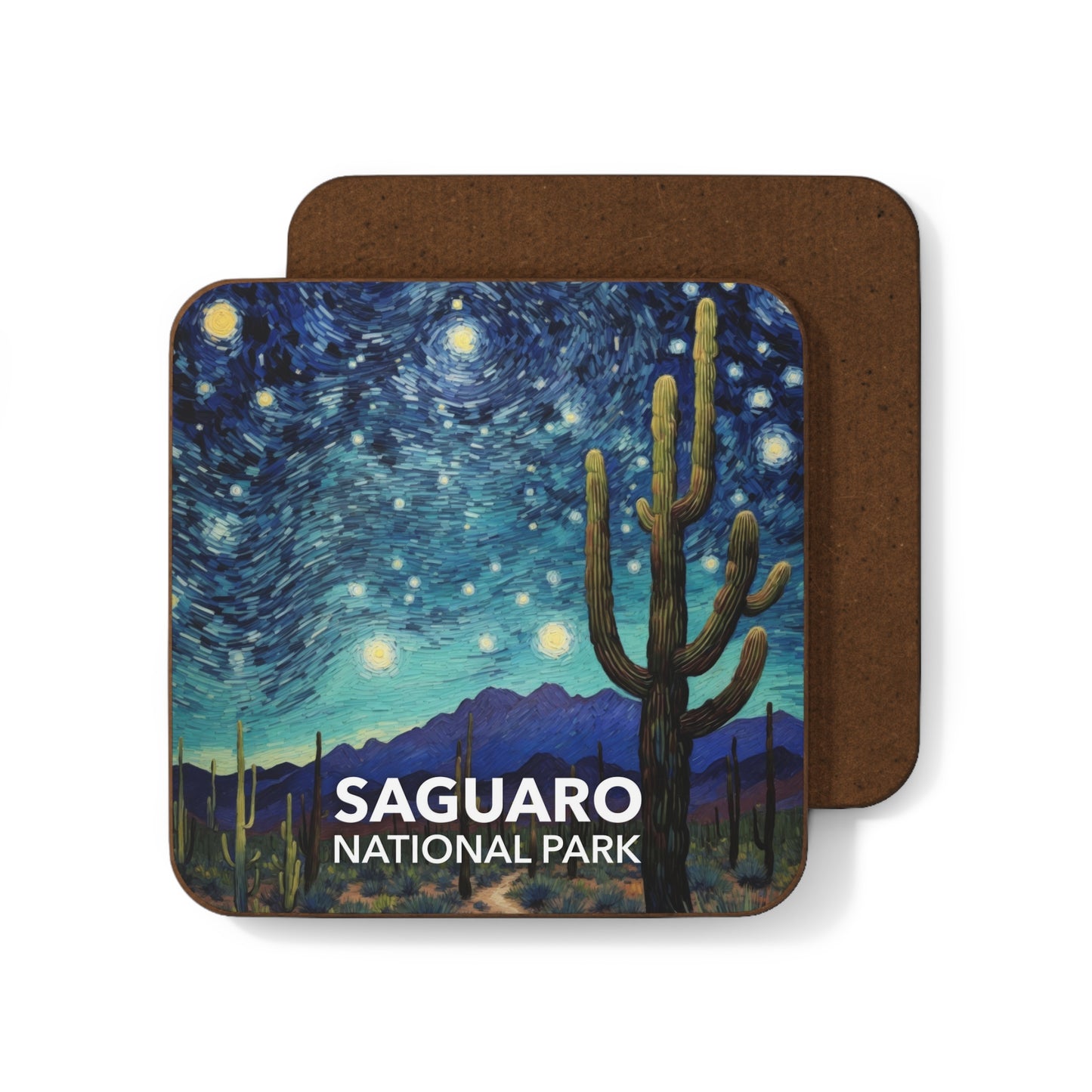 Saguaro National Park Coaster - The Starry Night