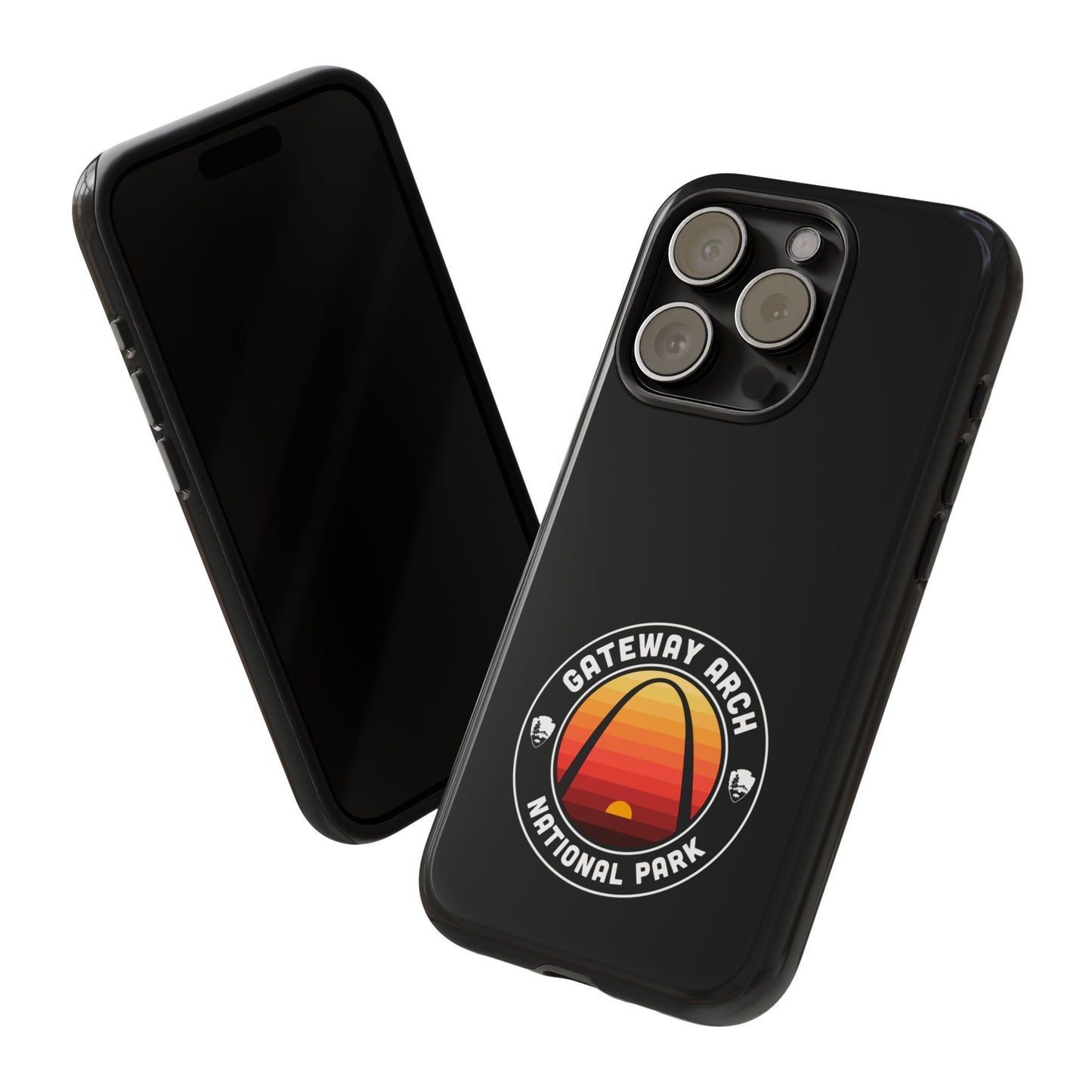 Gateway Arch National Park Phone Case - Round Emblem Design