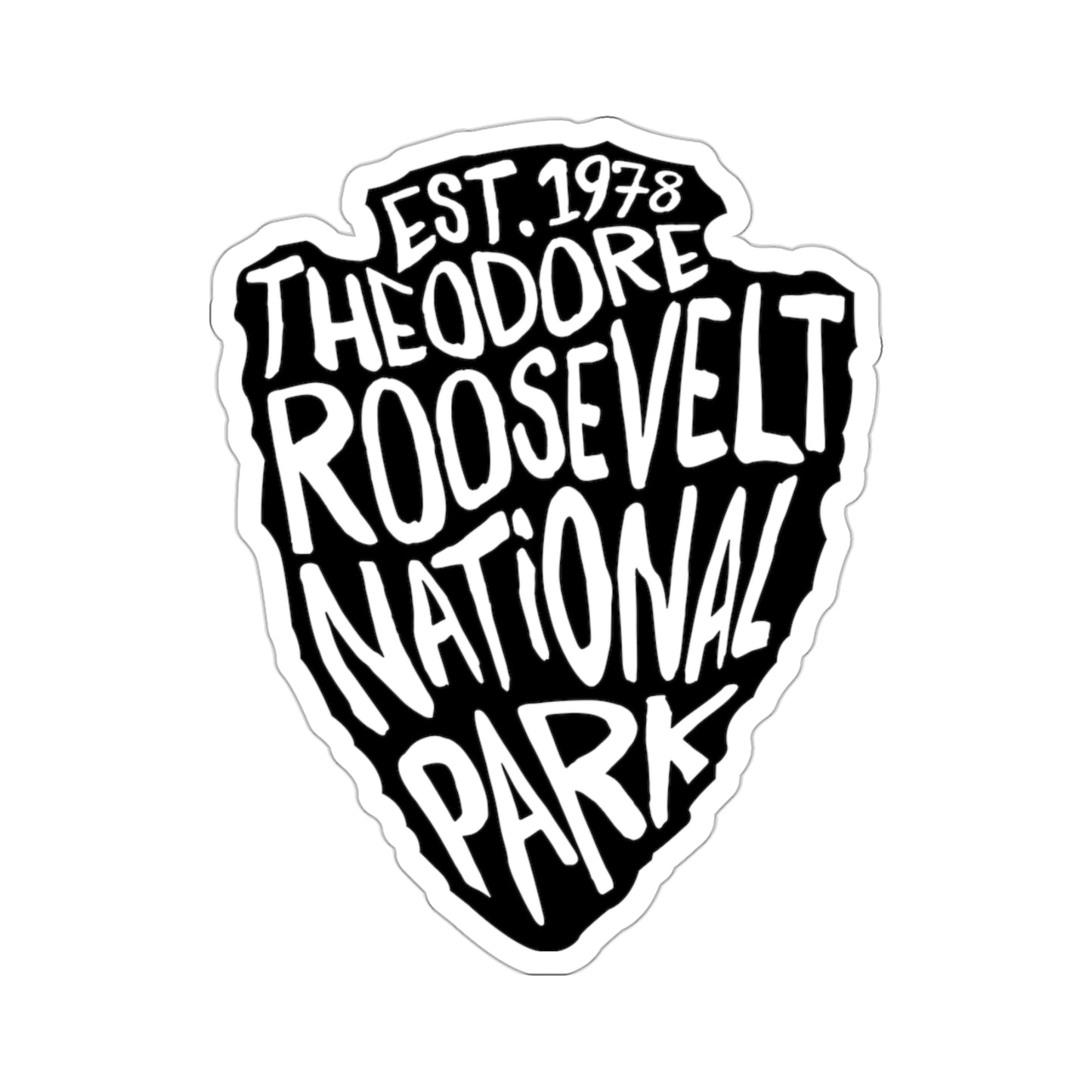 Theodore Roosevelt National Park Sticker - Arrow Head Design