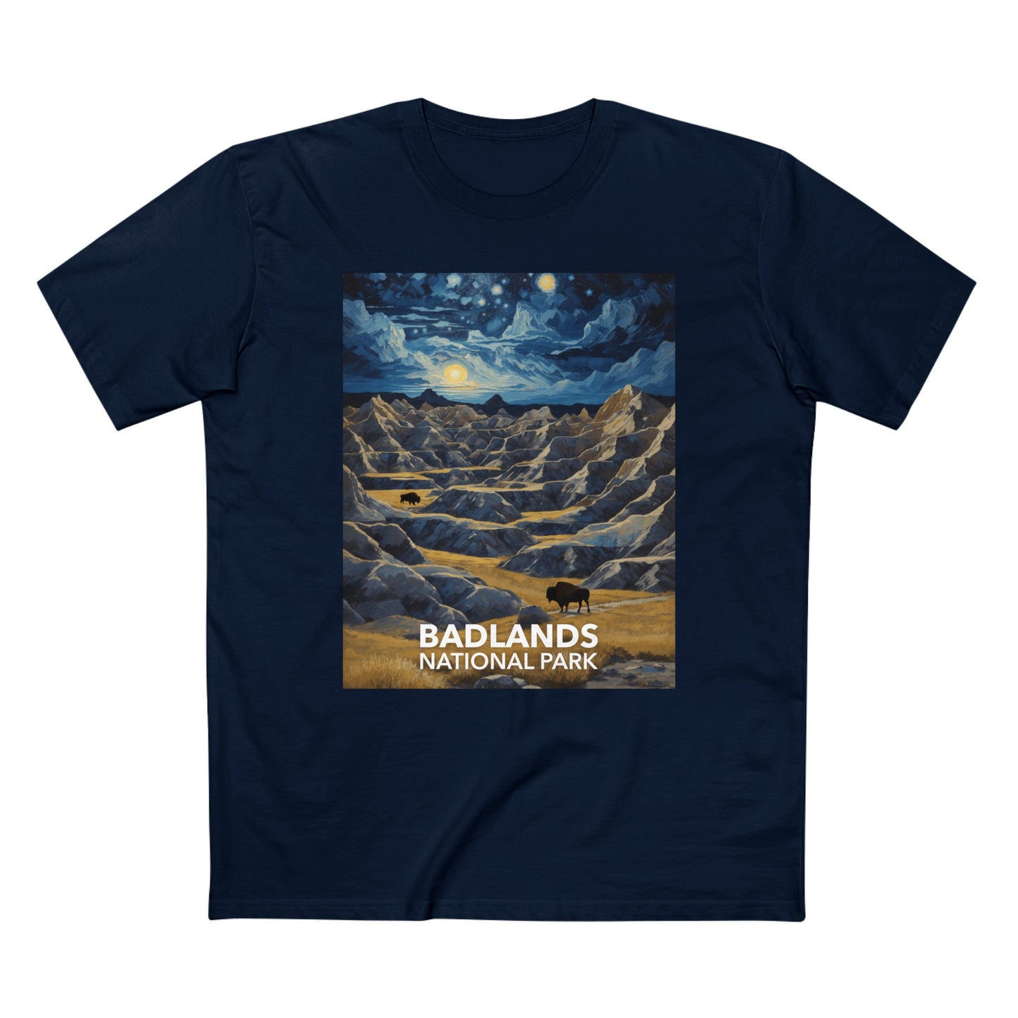 Badlands National Park T-Shirt - The Starry Night