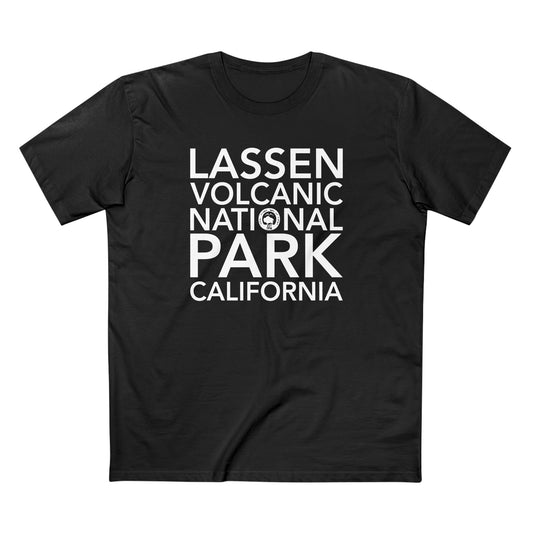 Lassen Volcanic National Park T-Shirt Block Text