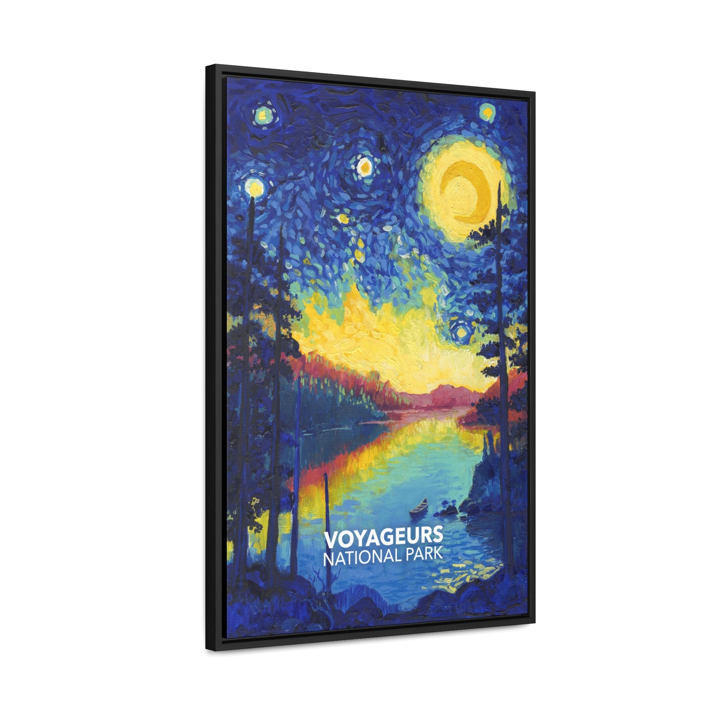 Voyageurs National Park Framed Canvas - The Starry Night