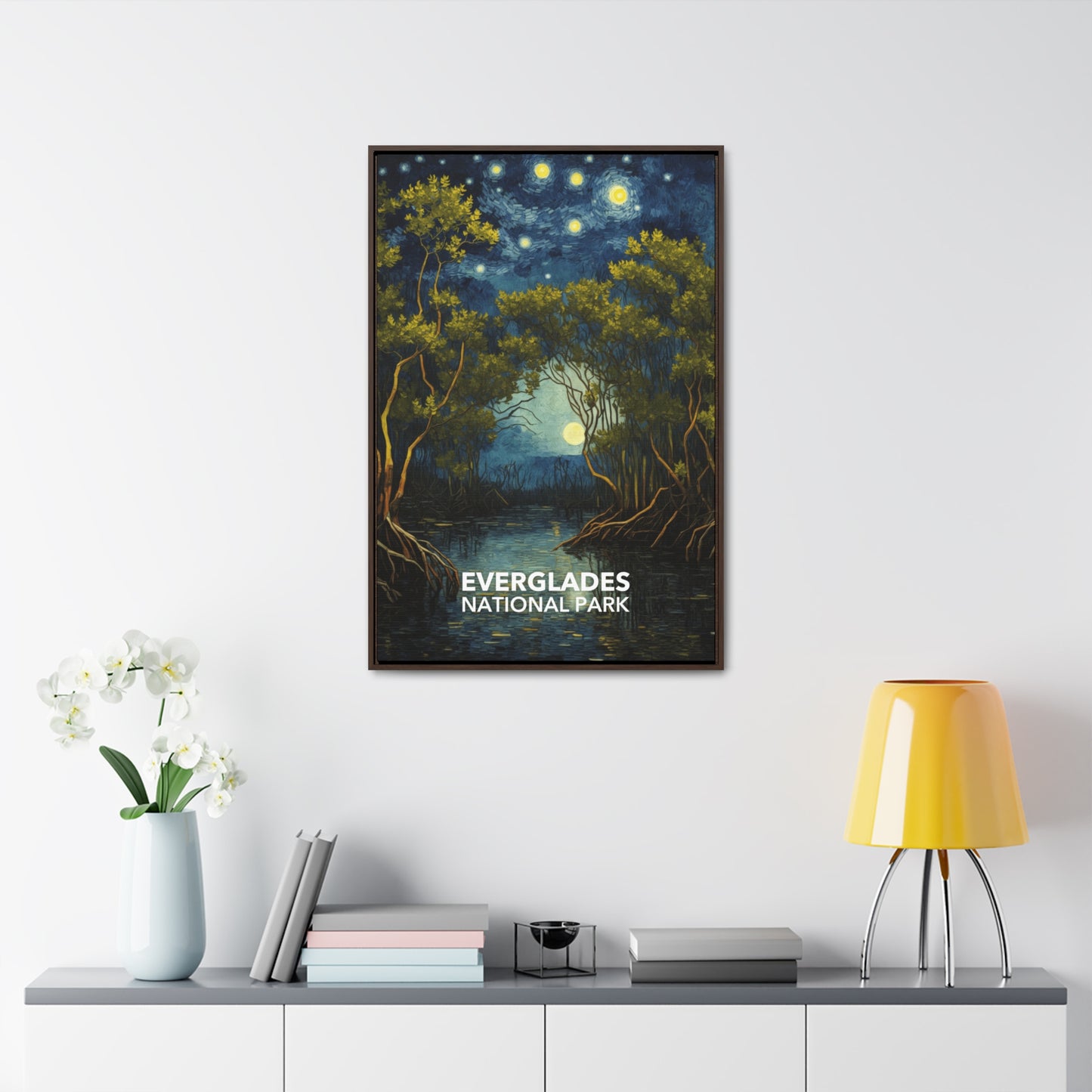 Everglades National Park Framed Canvas - The Starry Night