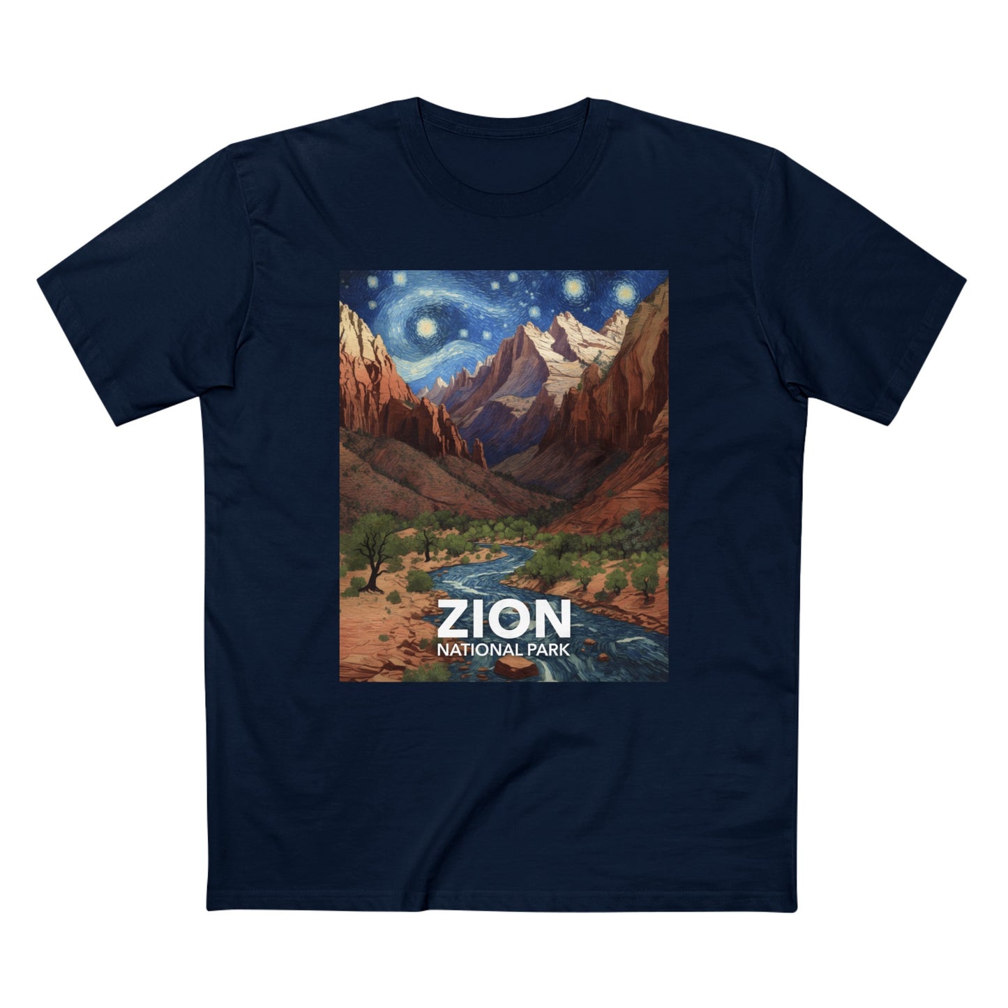 Zion National Park T-Shirt - The Starry Night