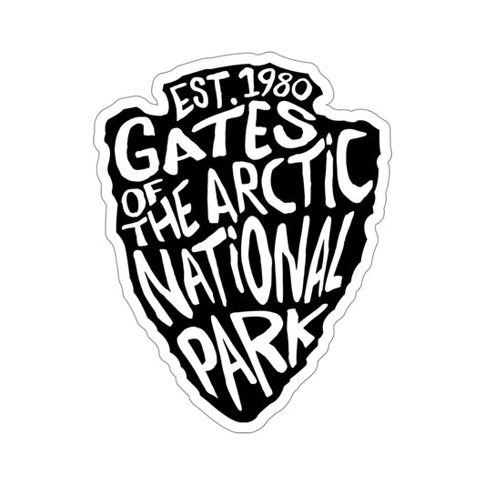 Gates of the Arctic National Park Sticker - Arrow Head Design